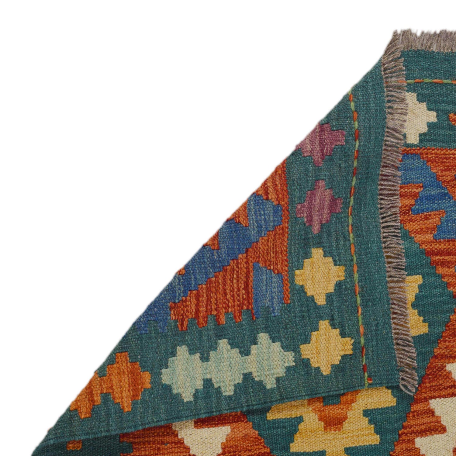 Vegetable Kelim Runner 2' 1" x 6' 6" (ft)- No. P36202