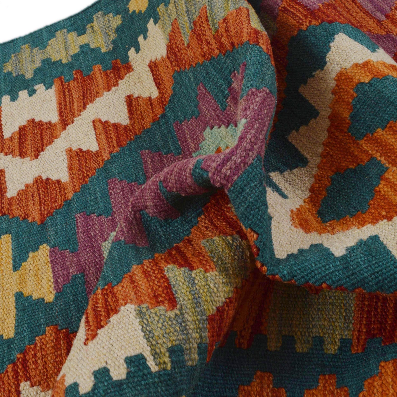 Vegetable Kelim Runner 2' 1" x 6' 6" (ft)- No. P36202