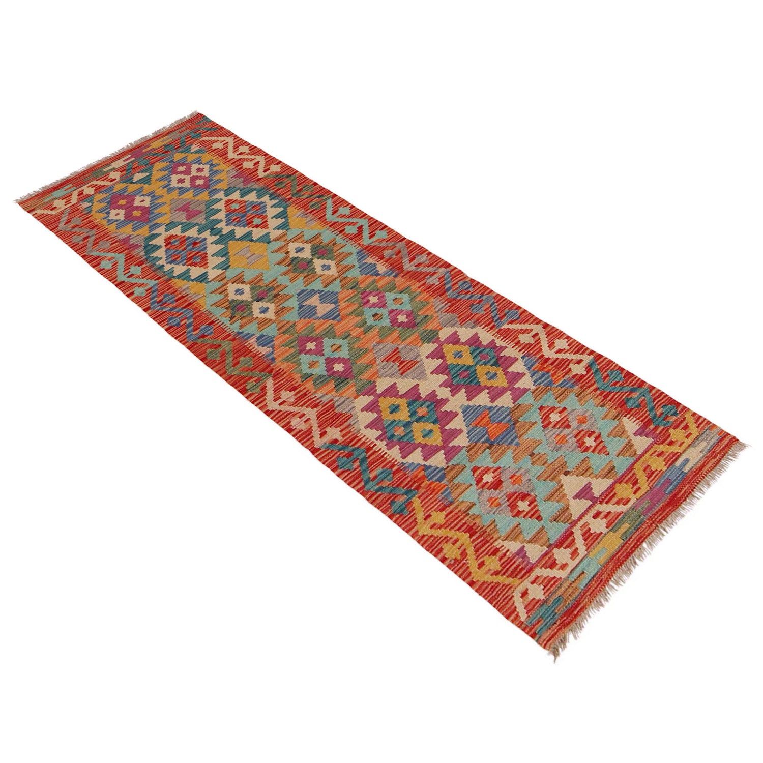 Vegetable Kelim Runner 1' 11" x 6' 7" (ft)- No. P36205