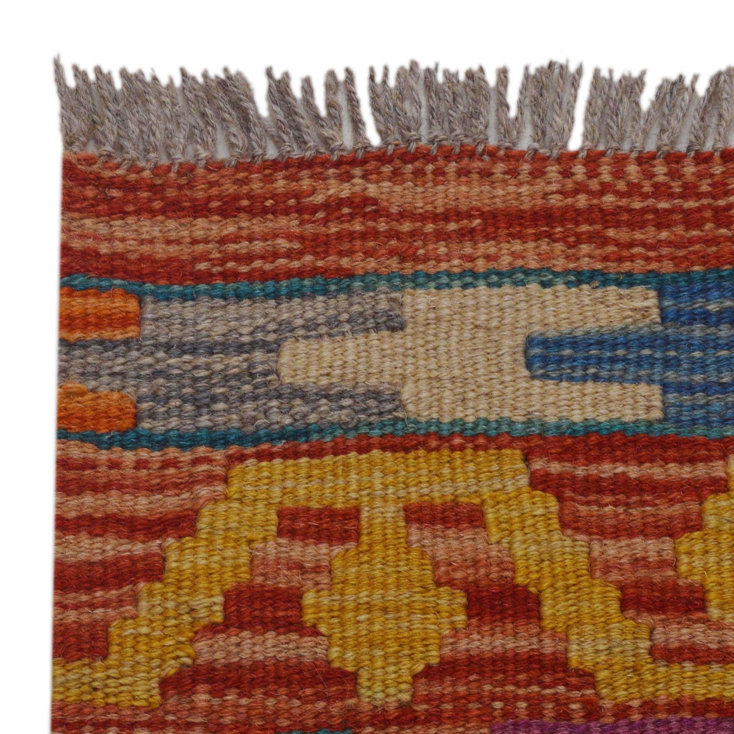 Vegetable Kelim Runner 1' 11" x 6' 7" (ft)- No. P36205