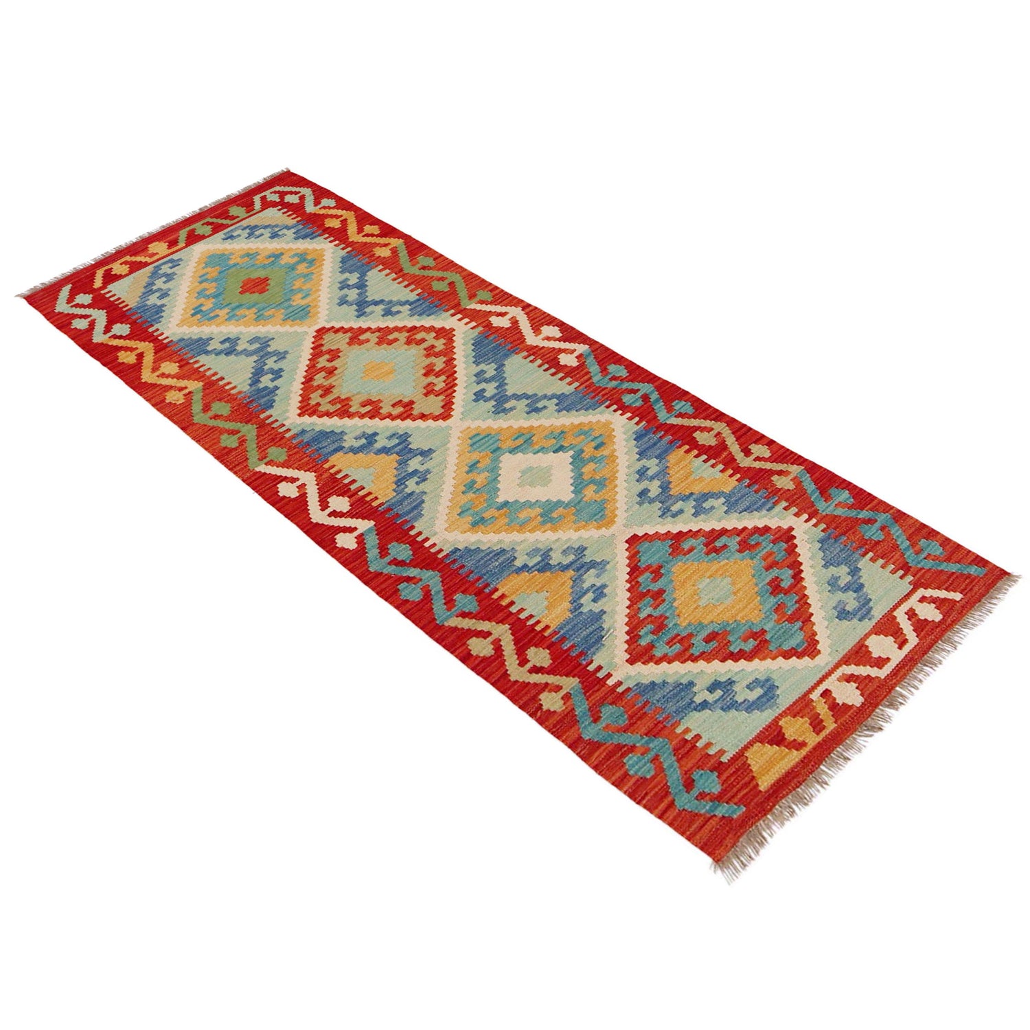 Vegetable Kilim Runner 2' 1" x 6' 4" (ft)- No. P36208