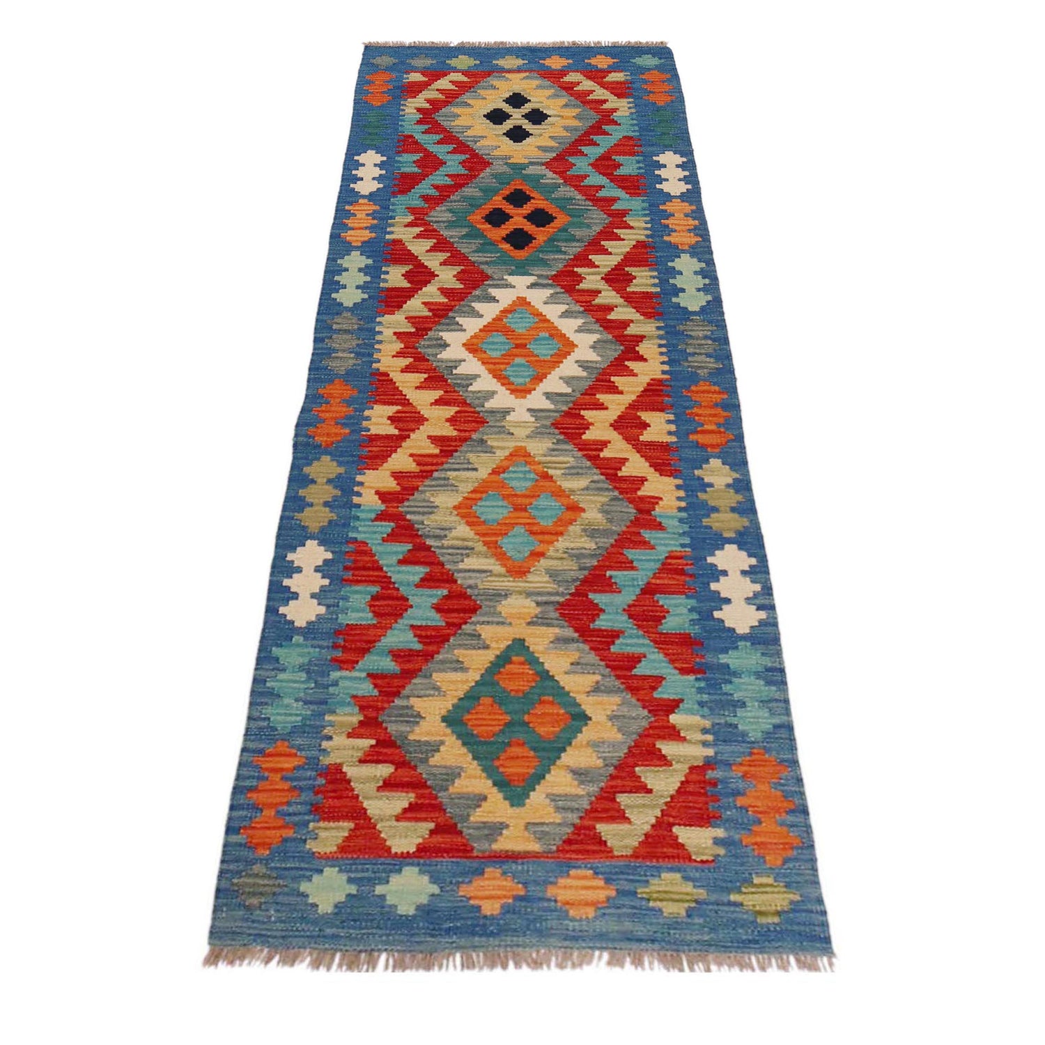 Vegetable Kelim Runner 2' 0" x 6' 4" (ft)- No. P36211