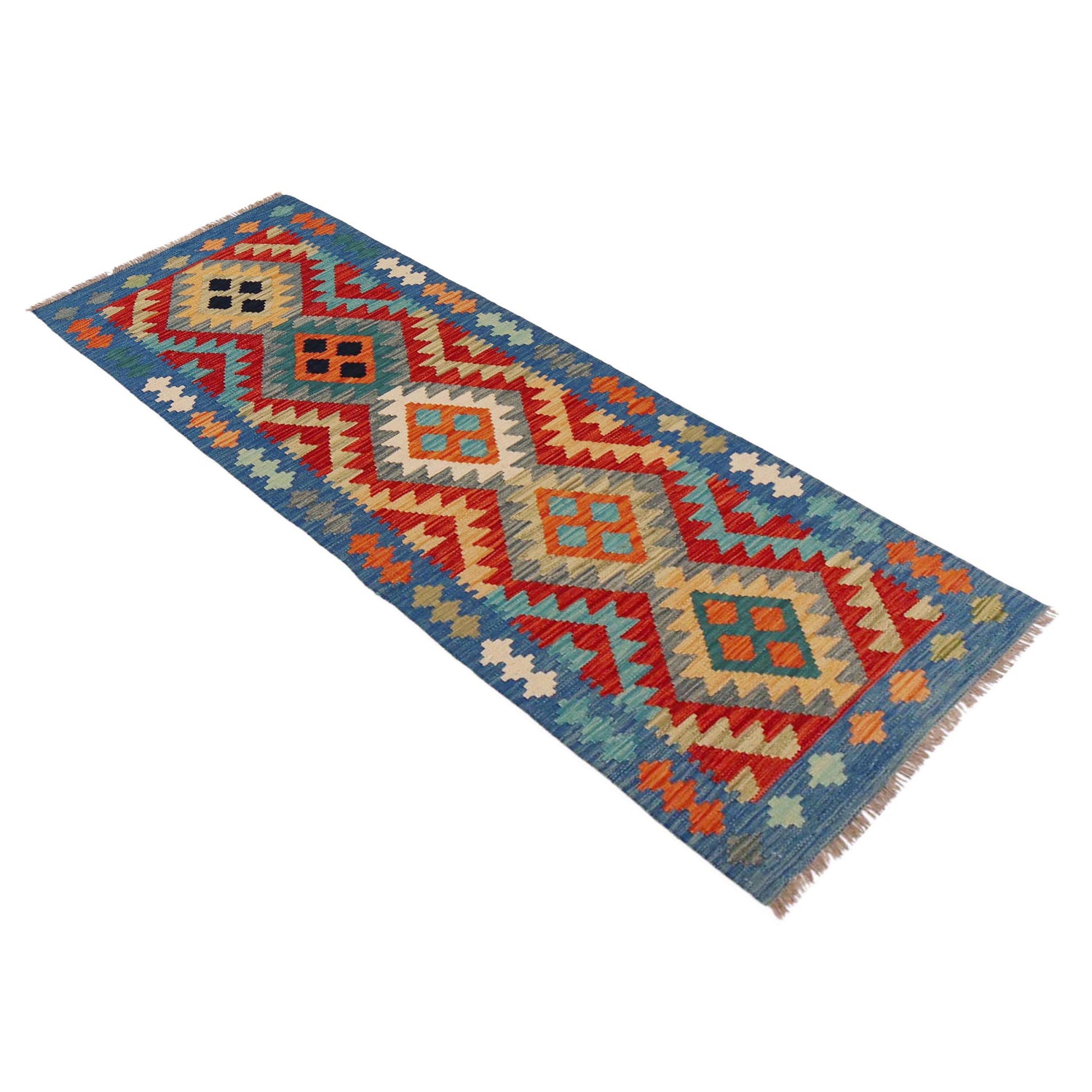 Vegetable Kelim Runner 2' 0" x 6' 4" (ft)- No. P36211