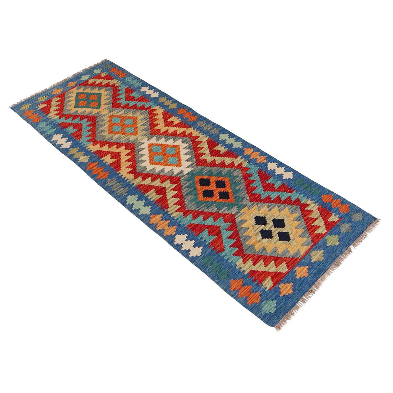 Vegetable Kelim Runner 2' 0" x 6' 4" (ft)- No. P36211