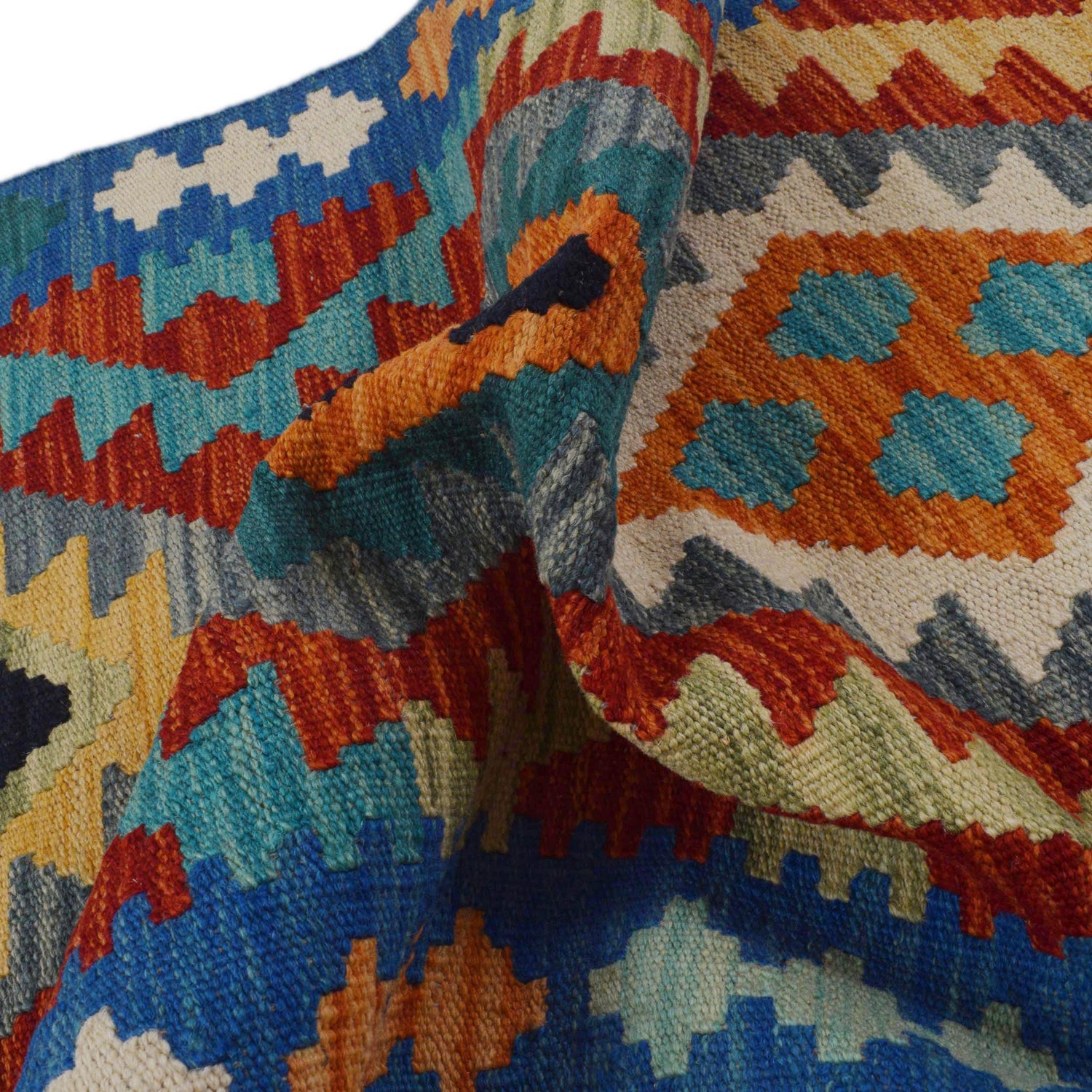 Vegetable Kelim Runner 2' 0" x 6' 4" (ft)- No. P36211