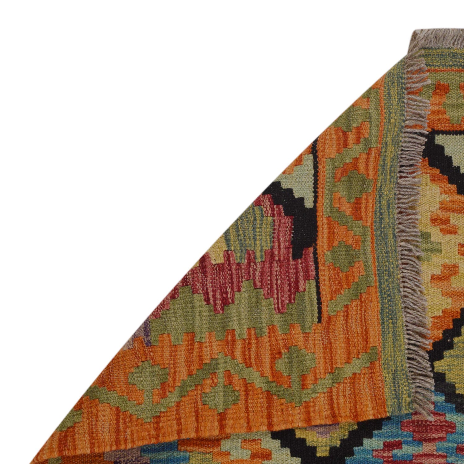 Handmade Vegetable Kelim 2'10" x 4' 0" (ft) - No. P36224