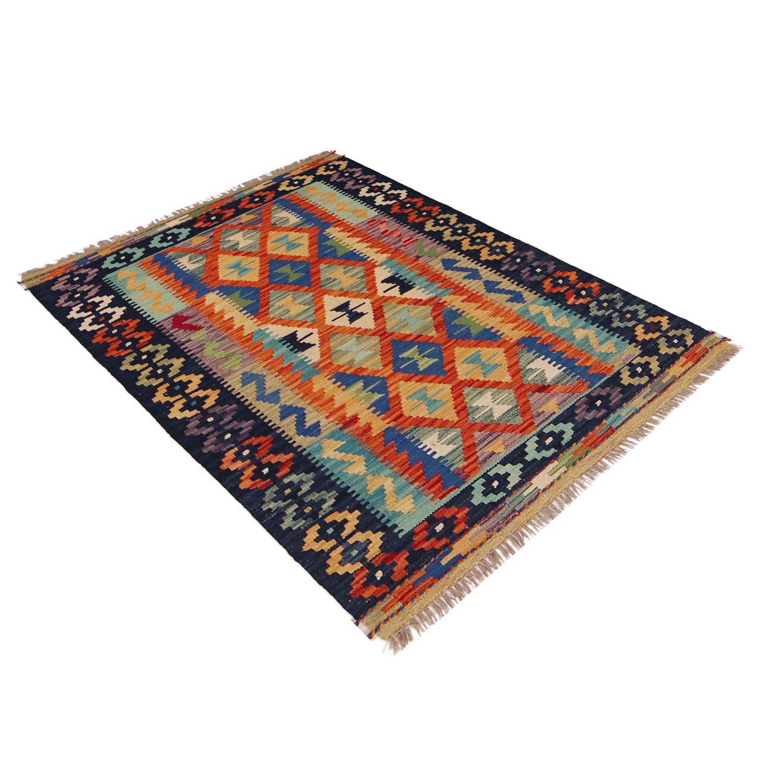 Handmade Vegetable Kilim 2' 9" x 4' 0" (ft) - No. P36227