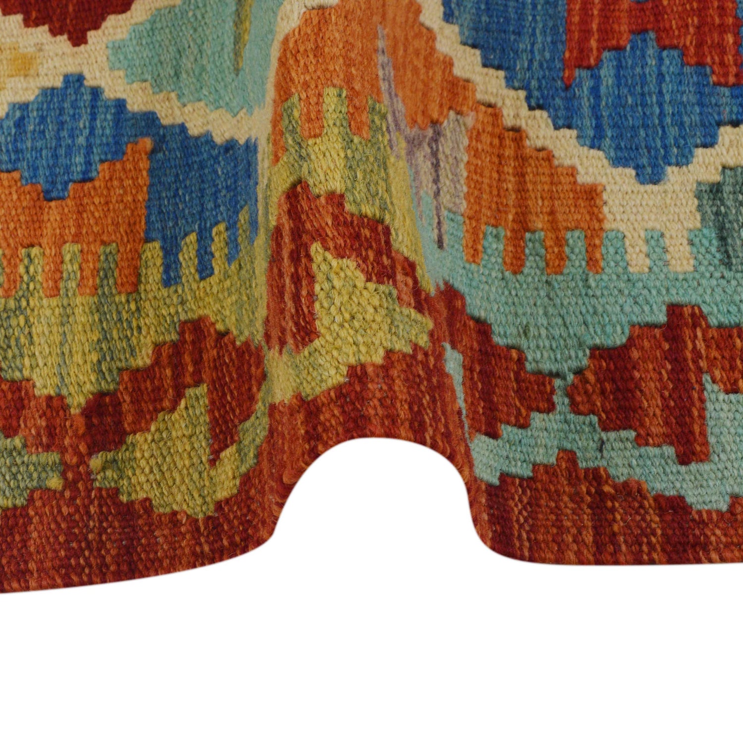 Handmade Vegetable Kelim 2' 9" x 3' 11" (ft) - No. P36230