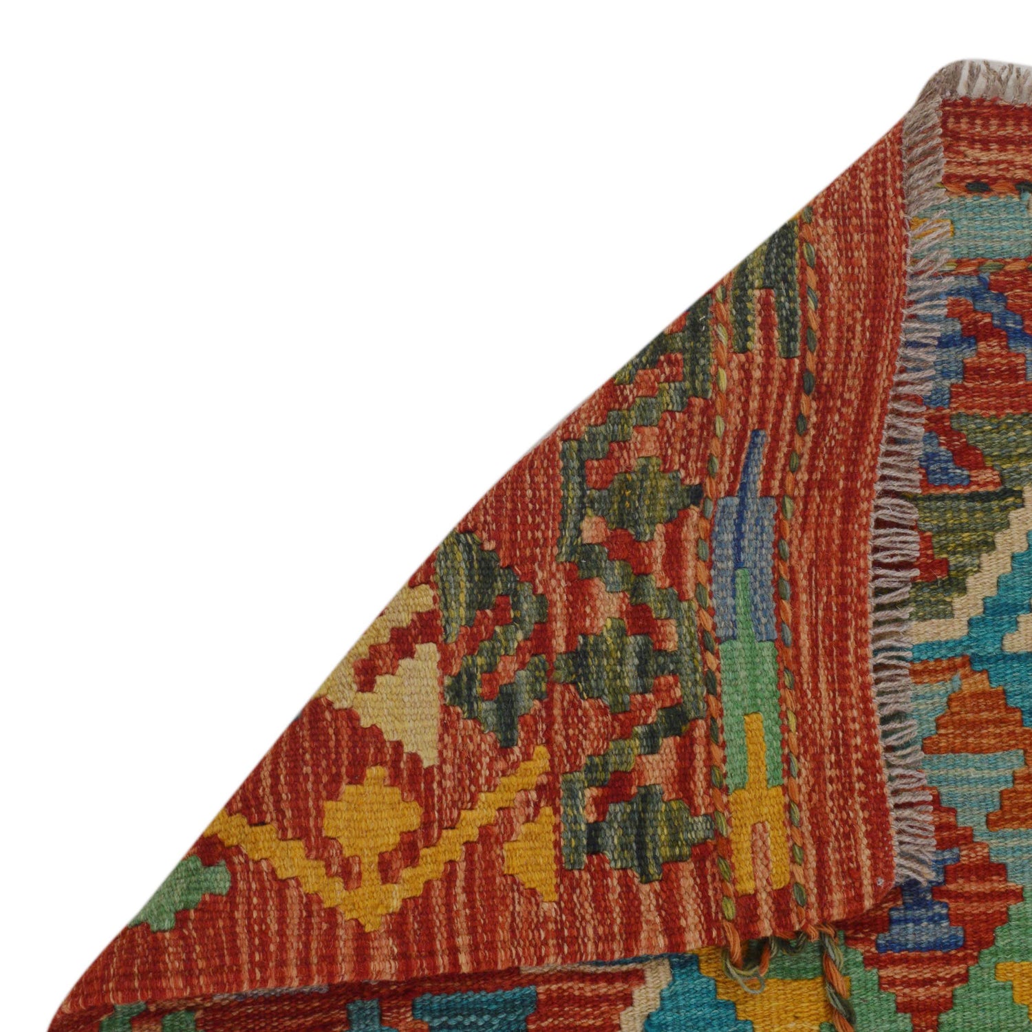 Handmade Vegetable Kelim 2' 10" x 4' 2" (ft) - No. P36232