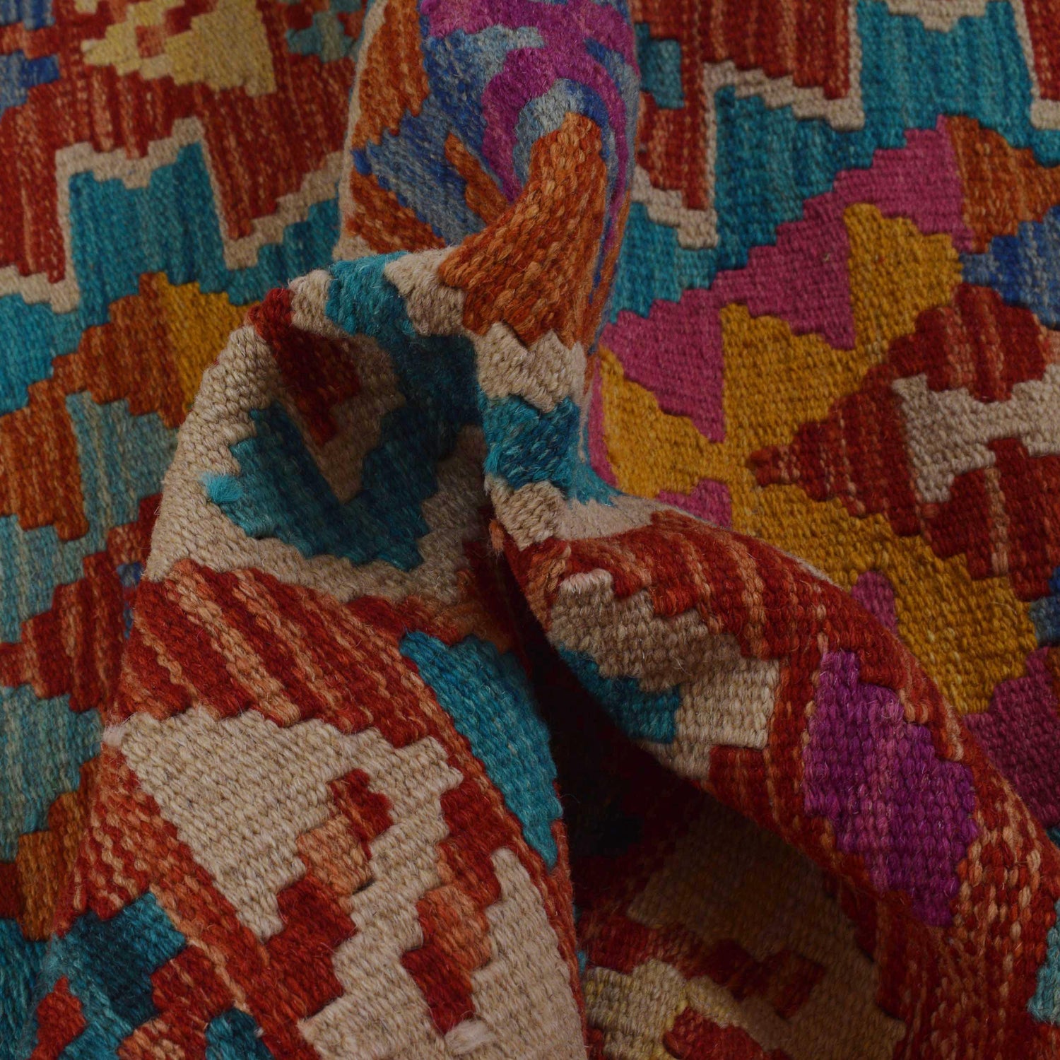 Handmade Vegetable Kelim 2' 10" x 4' 2" (ft) - No. P36232