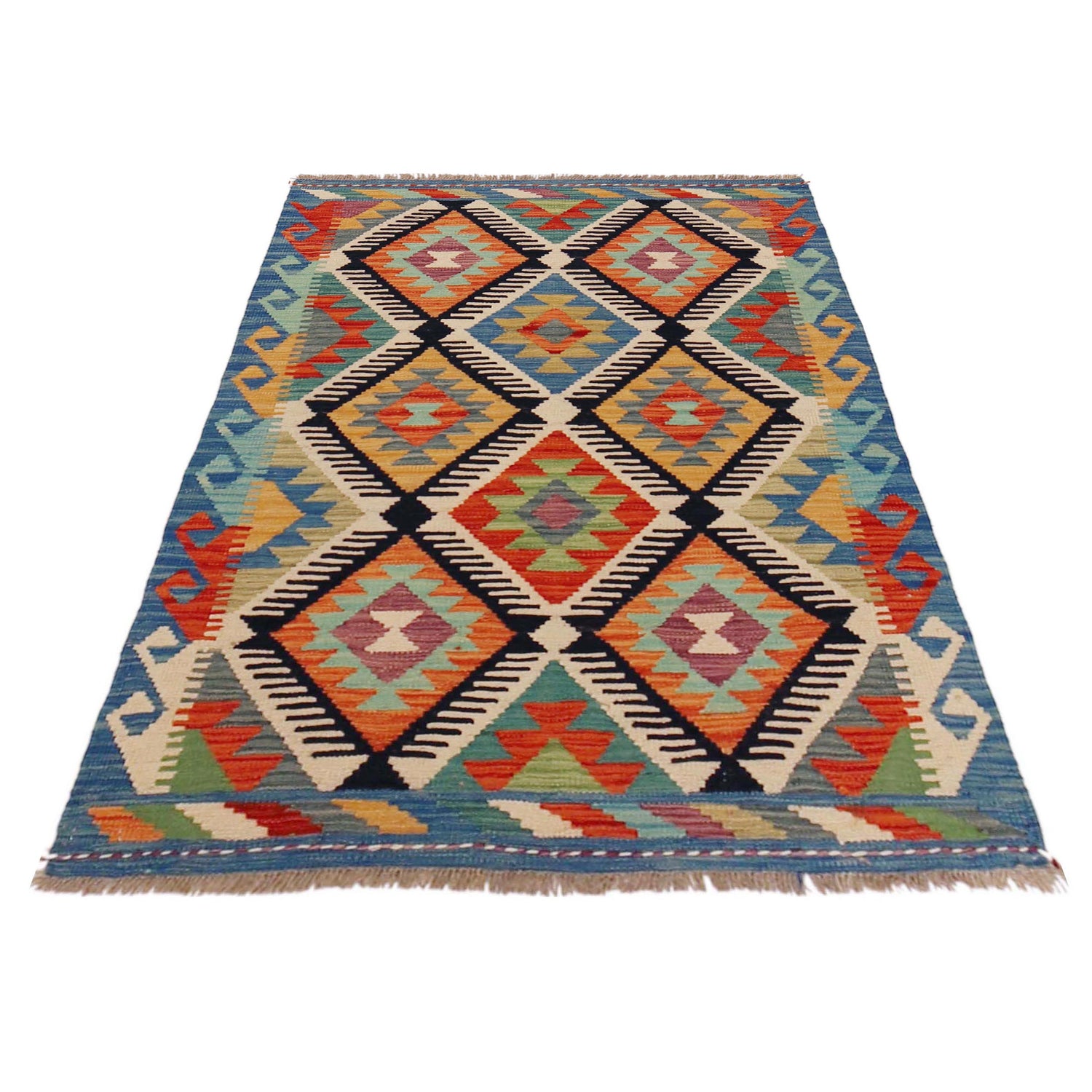 Handmade Vegetable Kilim 2' 10" x 4' 2" (ft) - No. P36233