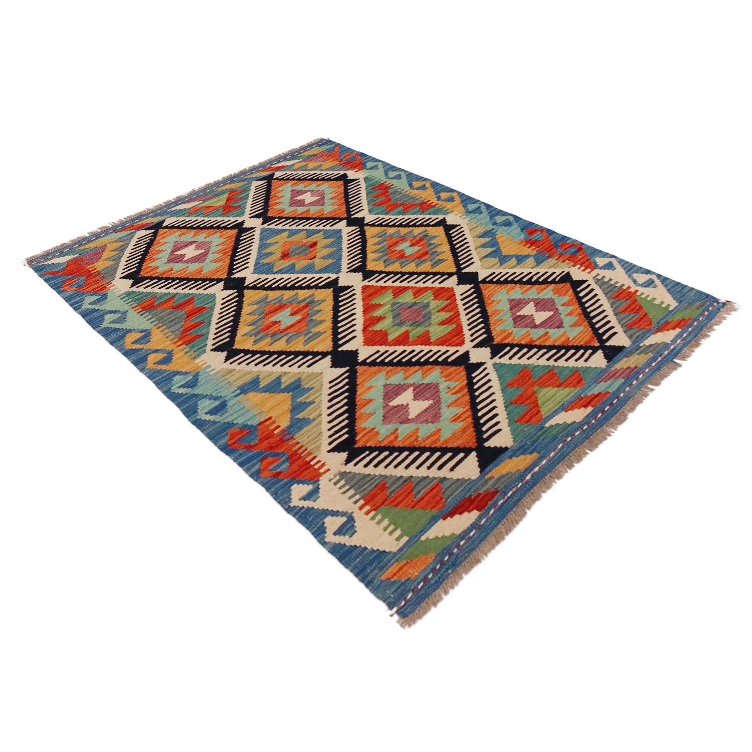 Handmade Vegetable Kilim 2' 10" x 4' 2" (ft) - No. P36233