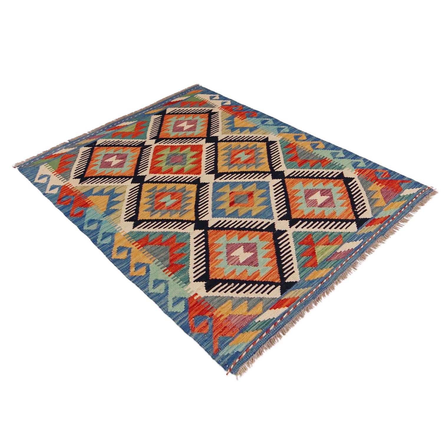 Handmade Vegetable Kilim 2' 10" x 4' 2" (ft) - No. P36233