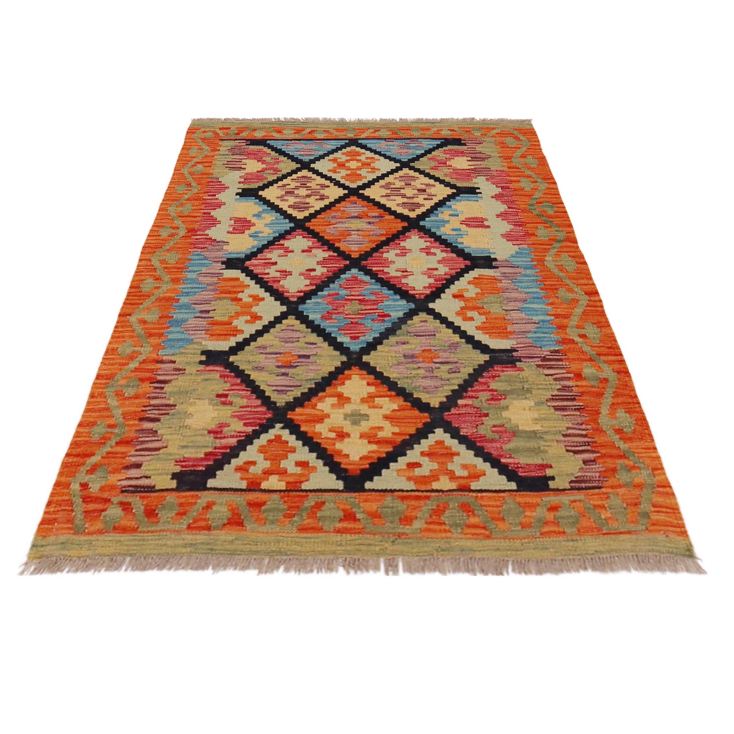 Handmade Vegetable Kelim 2' 10" x 4' 0" (ft) - No. P36234