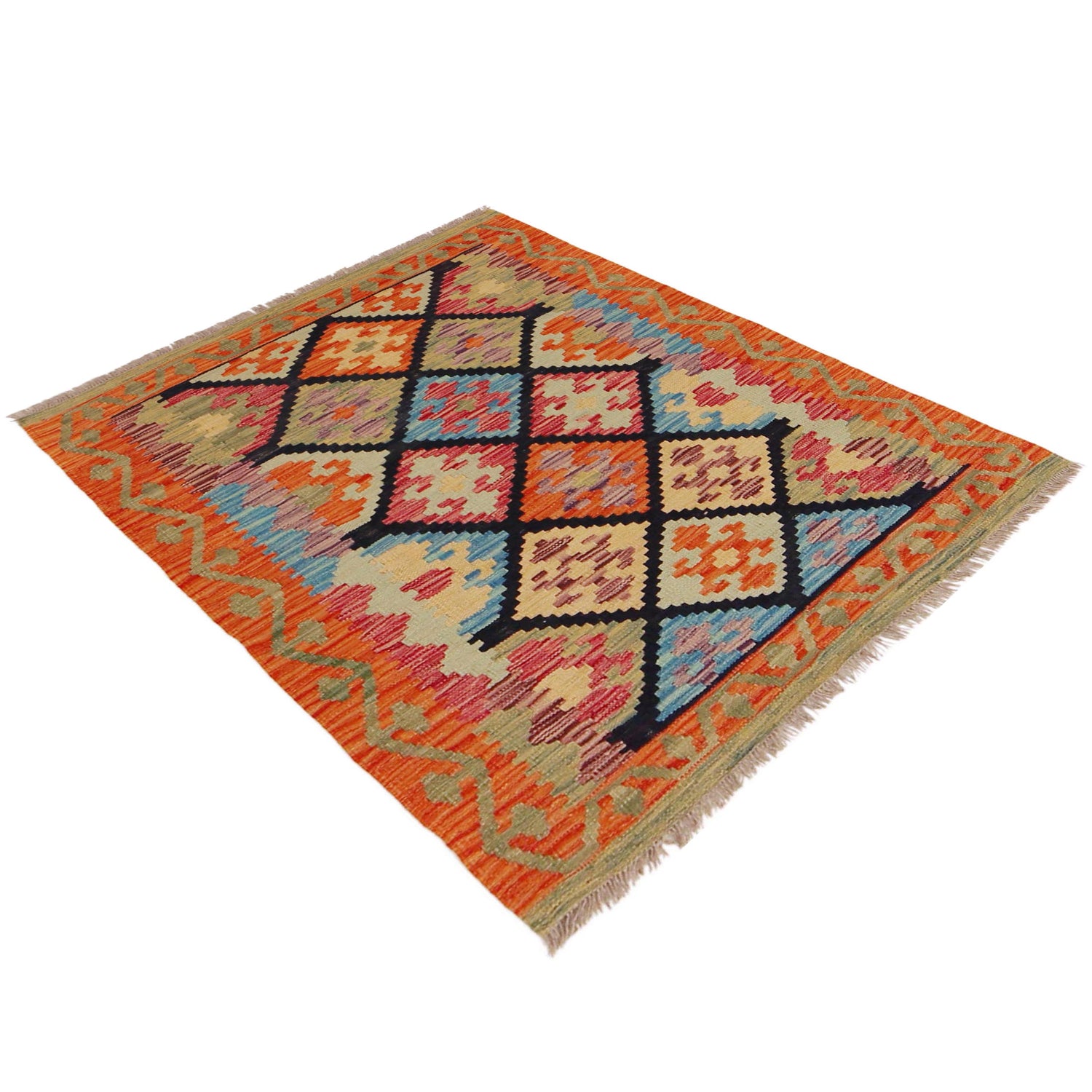 Handmade Vegetable Kelim 2' 10" x 4' 0" (ft) - No. P36234