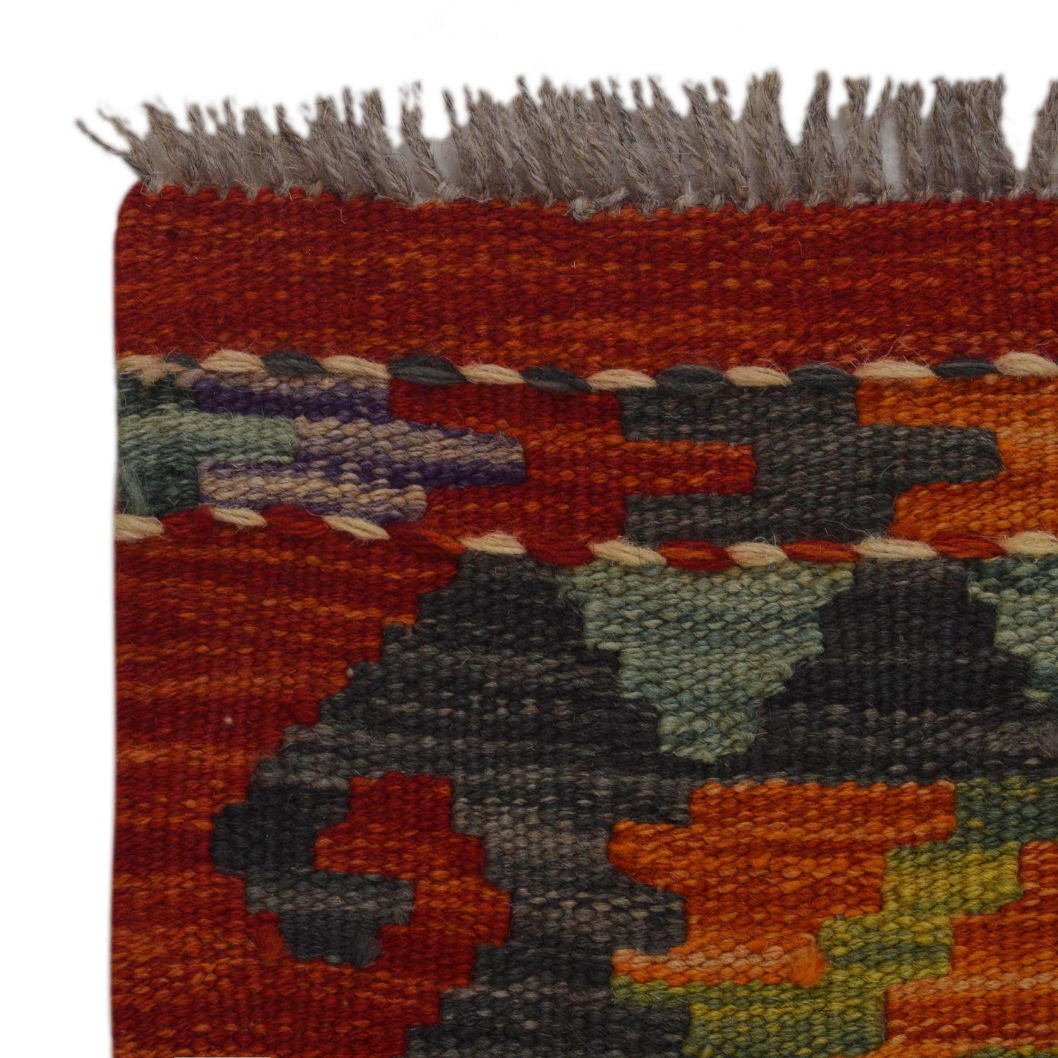 Handmade Vegetable Kilim 2' 7" x 4' 1" (ft) - No. P36235