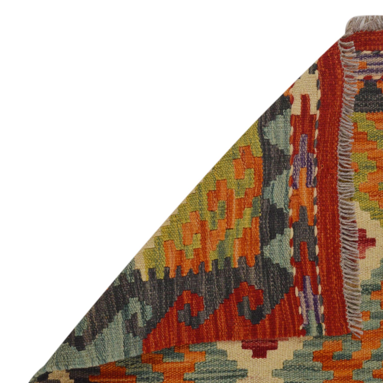 Handmade Vegetable Kilim 2' 7" x 4' 1" (ft) - No. P36235