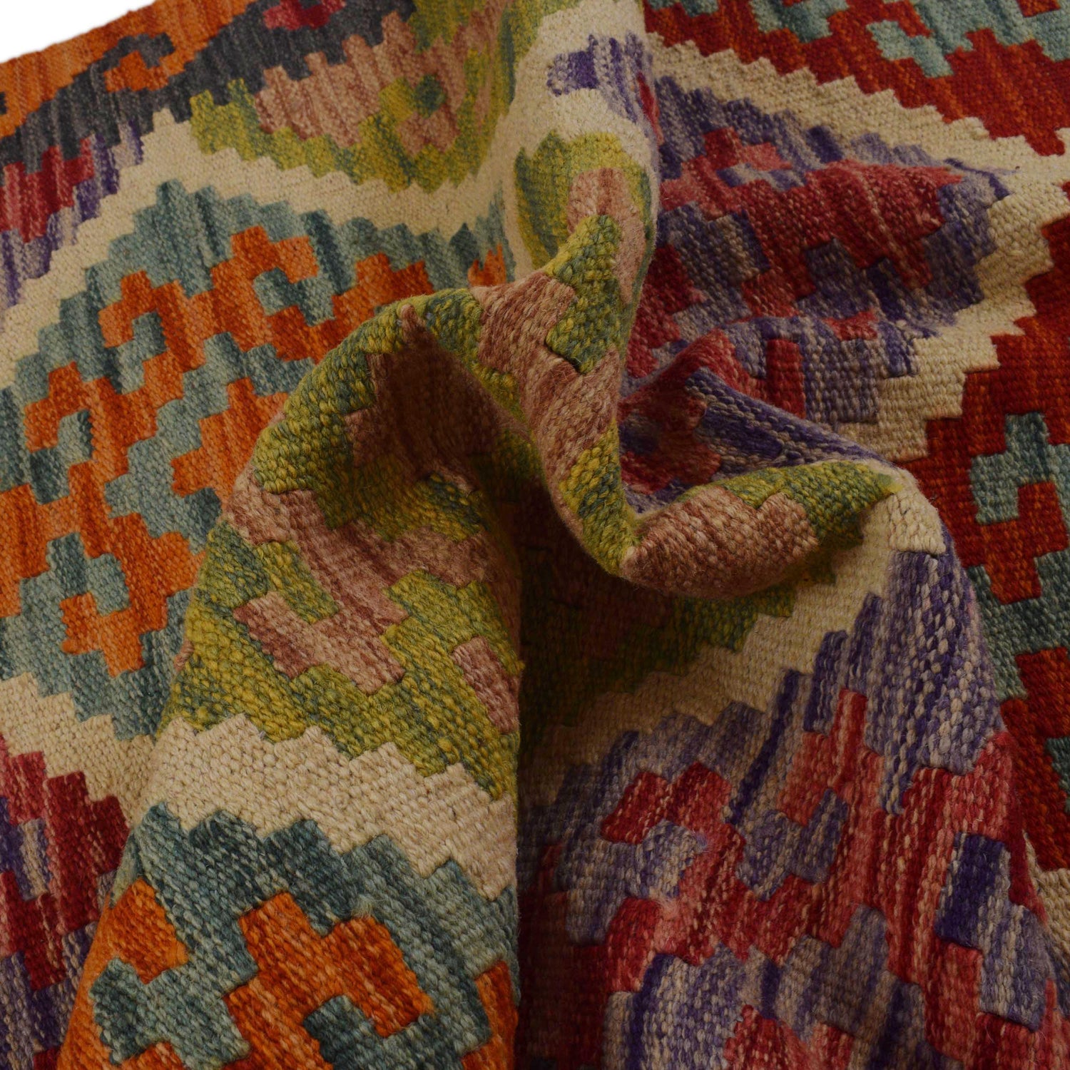 Handmade Vegetable Kilim 2' 7" x 4' 1" (ft) - No. P36235