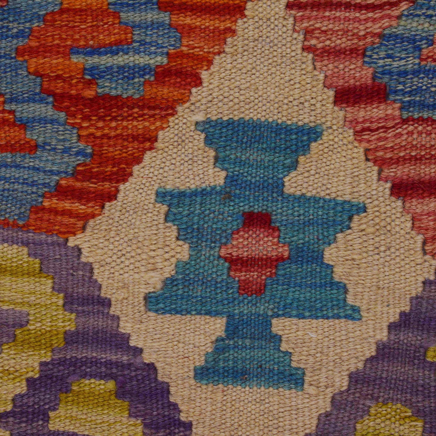 Handmade Vegetable Kelim 2' 9" x 3' 11" (ft) - No. P36238