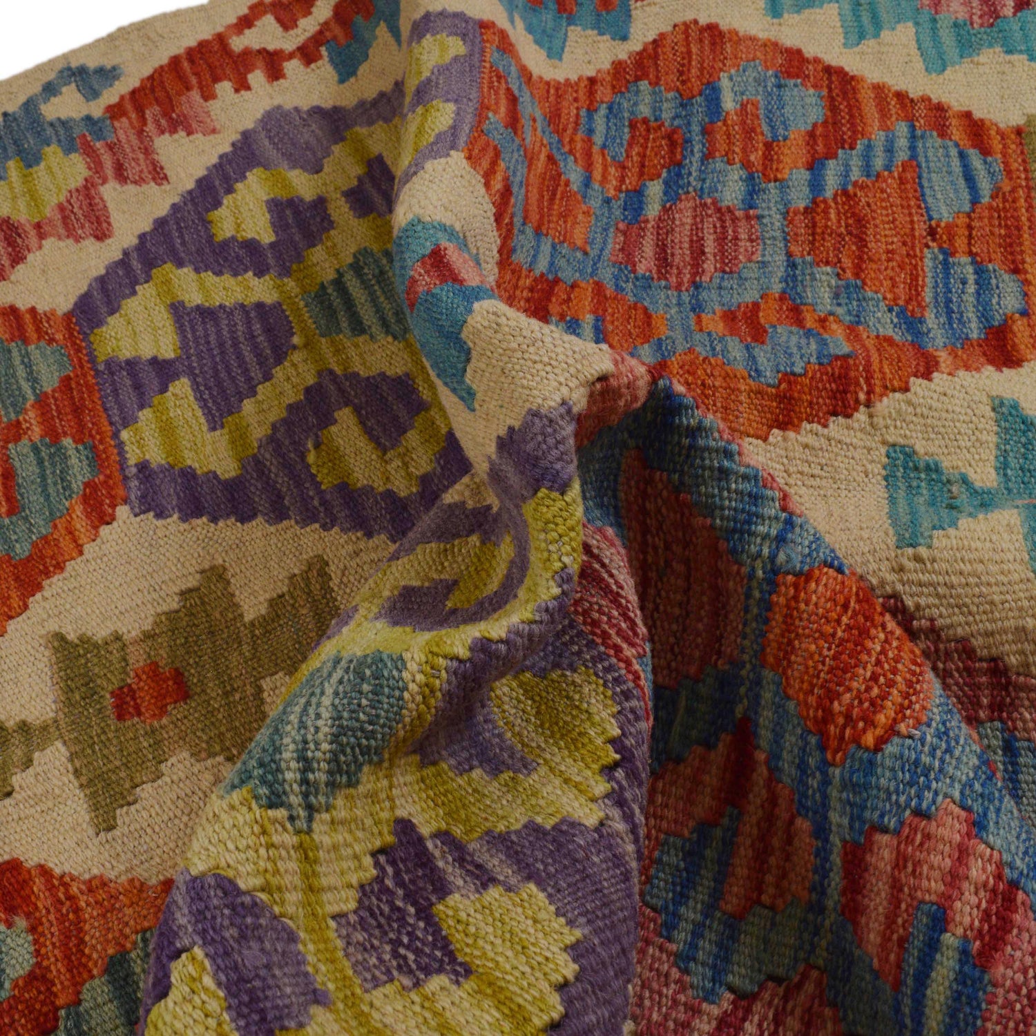 Handmade Vegetable Kelim 2' 9" x 3' 11" (ft) - No. P36238