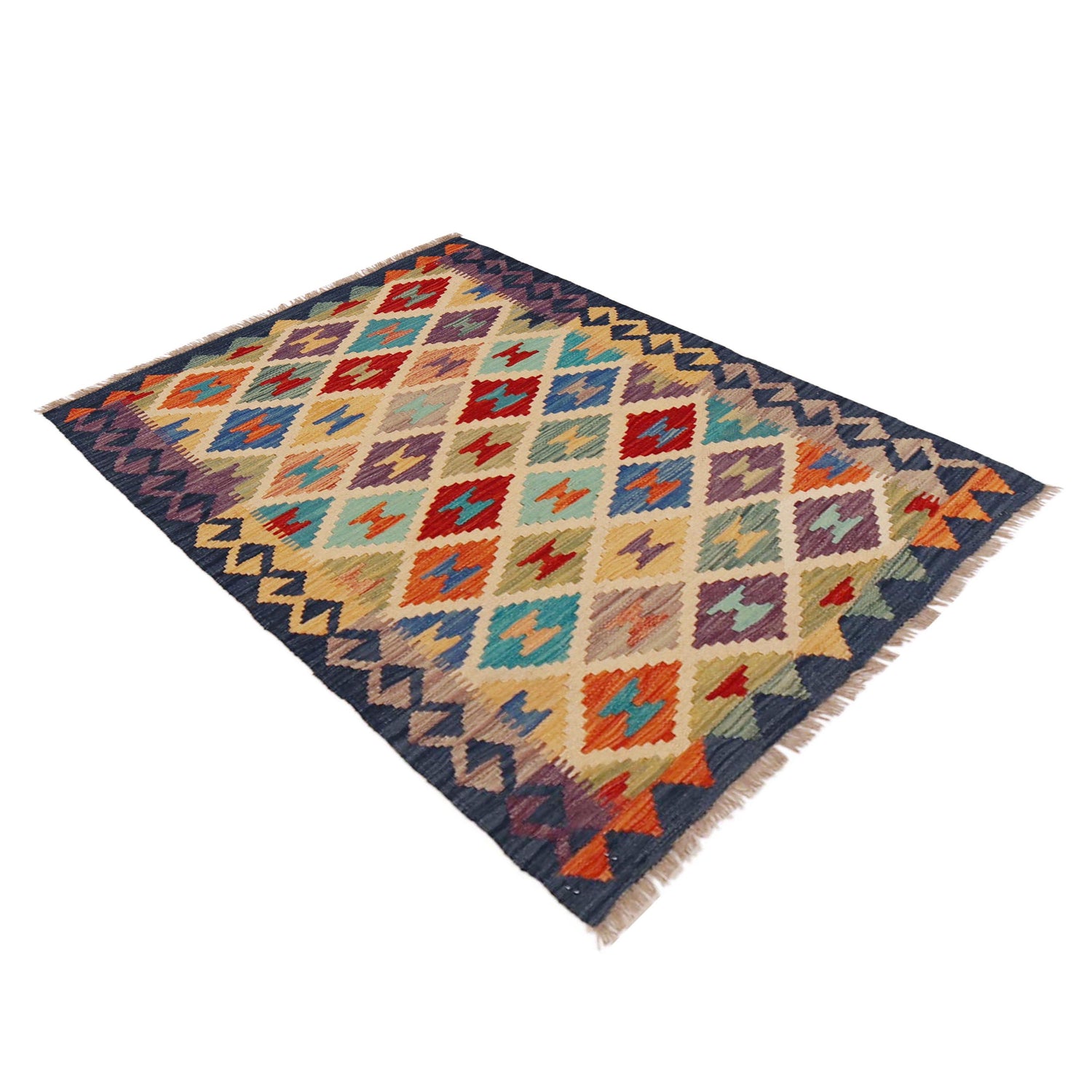 Handmade Vegetable Kilim 2' 8" x 3' 11" (ft) - No. P36239