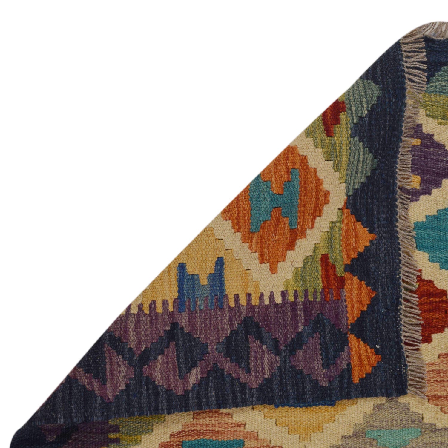 Handmade Vegetable Kilim 2' 8" x 3' 11" (ft) - No. P36239