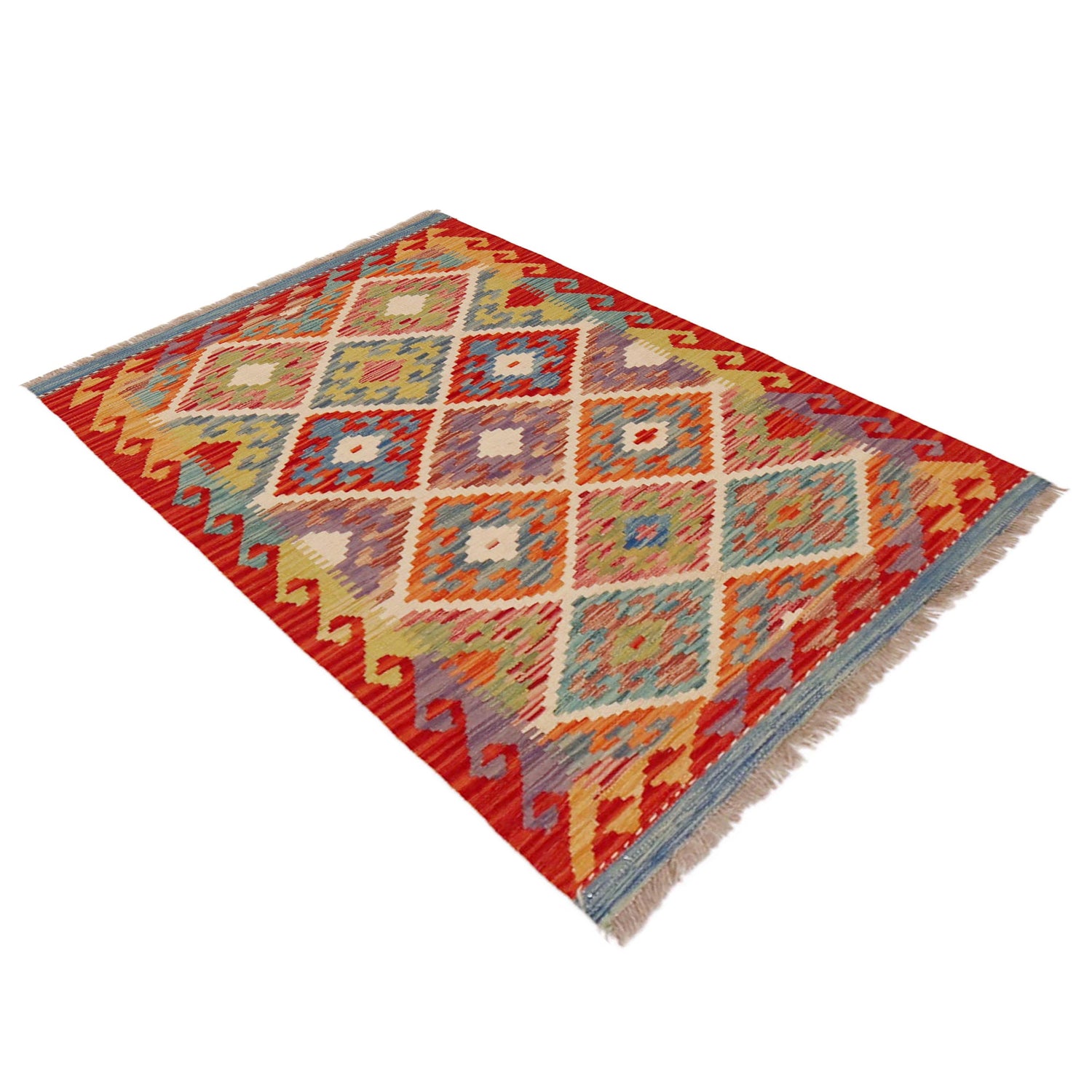 Handmade Vegetable Kilim 2' 6" x 4' 3" (ft) - No. P36241