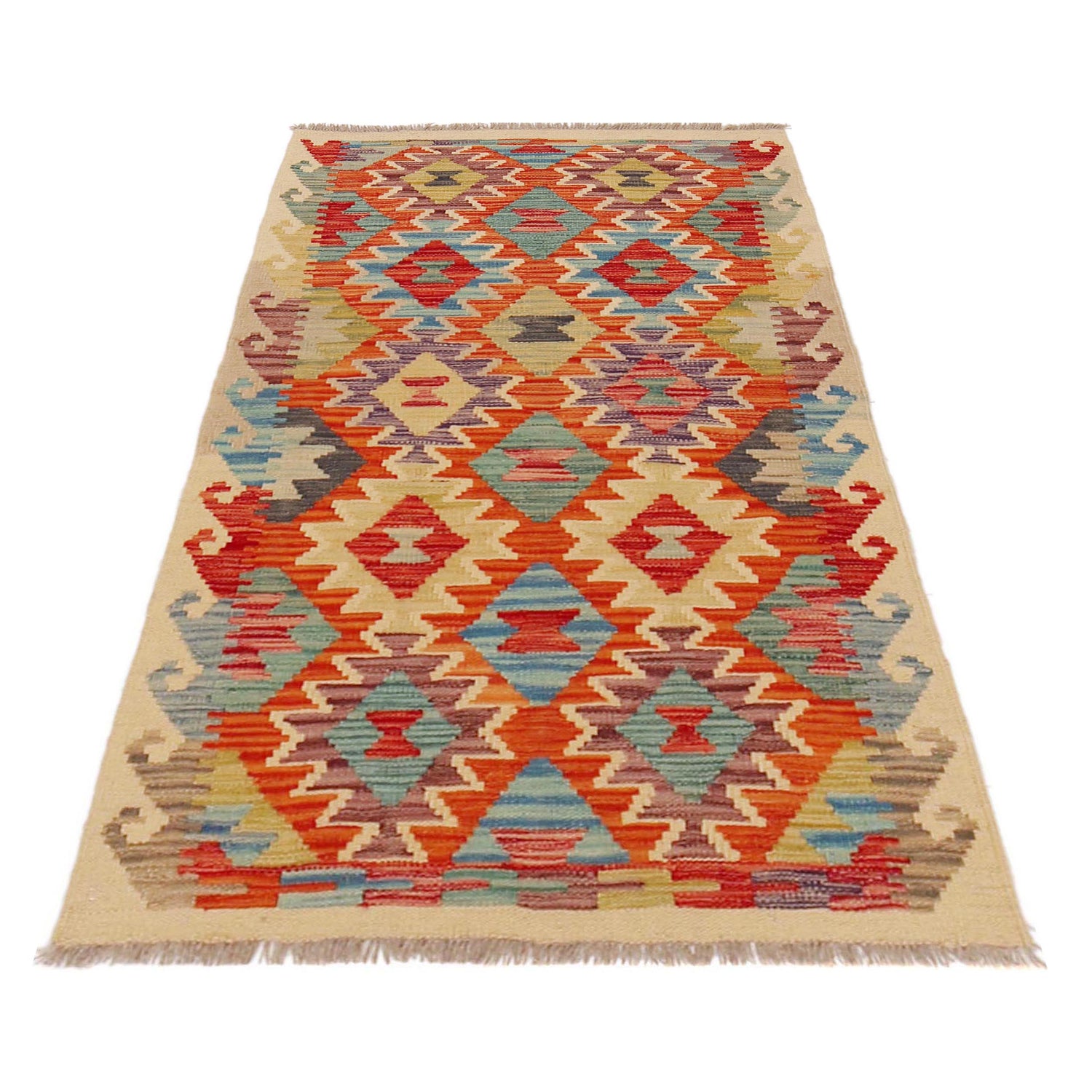 Handmade Vegetable Kilim 2' 6" x 4' 3" (ft) - No. P36243