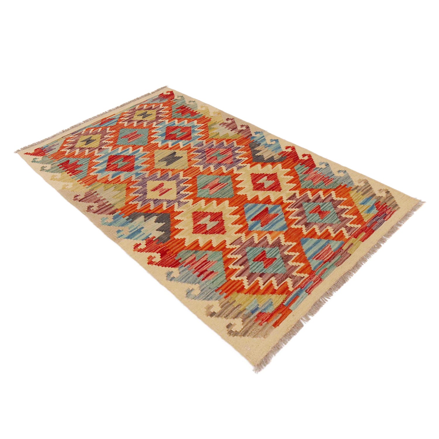 Handmade Vegetable Kilim 2' 6" x 4' 3" (ft) - No. P36243