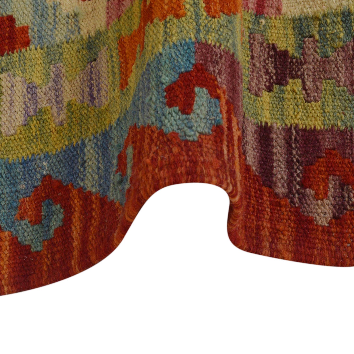 Handmade Vegetable Kelim 2' 7" x 3' 9" (ft) - No. P36246