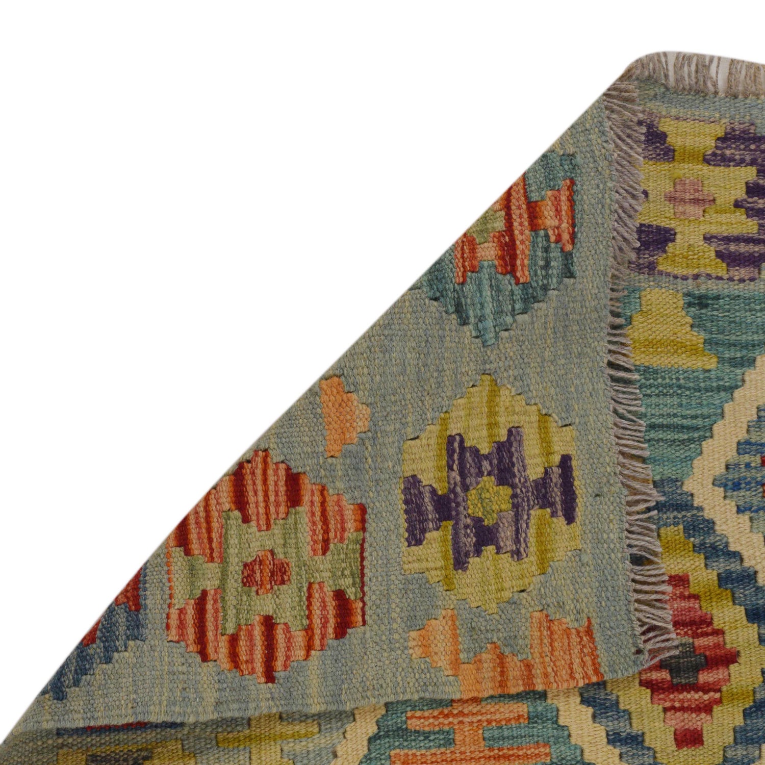 Handmade Vegetable Kelim 2' 8" x 4' 3" (ft) - No. P36248