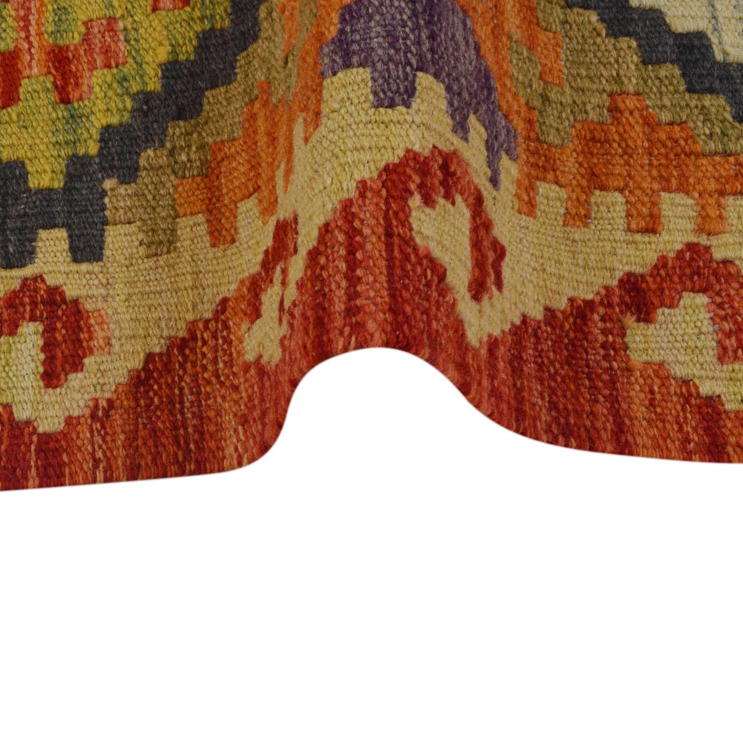 Handmade Vegetable Kelim 2' 9" x 4' 2" (ft) - No. P36249