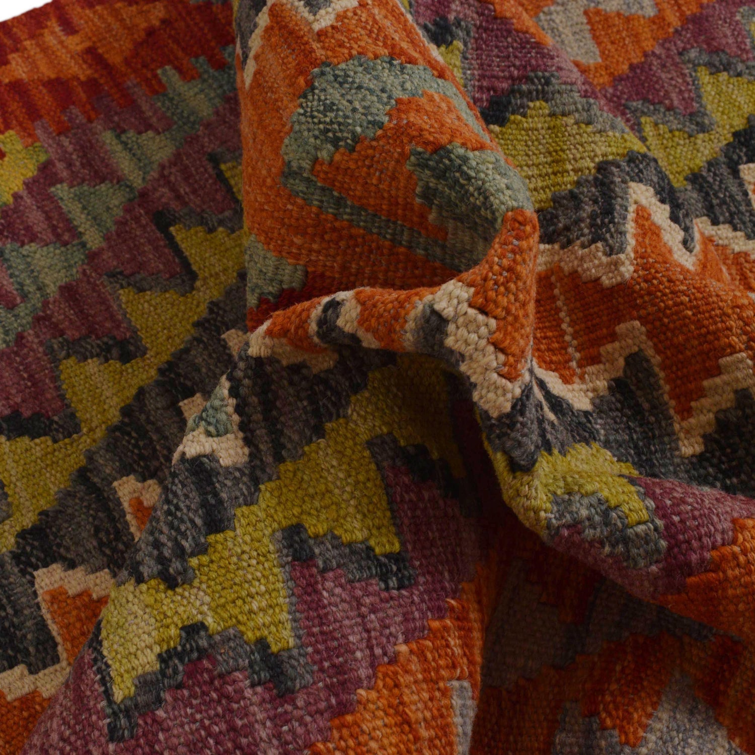 Handmade Vegetable Kilim 2' 7" x 4' 2" (ft) - No. P36251