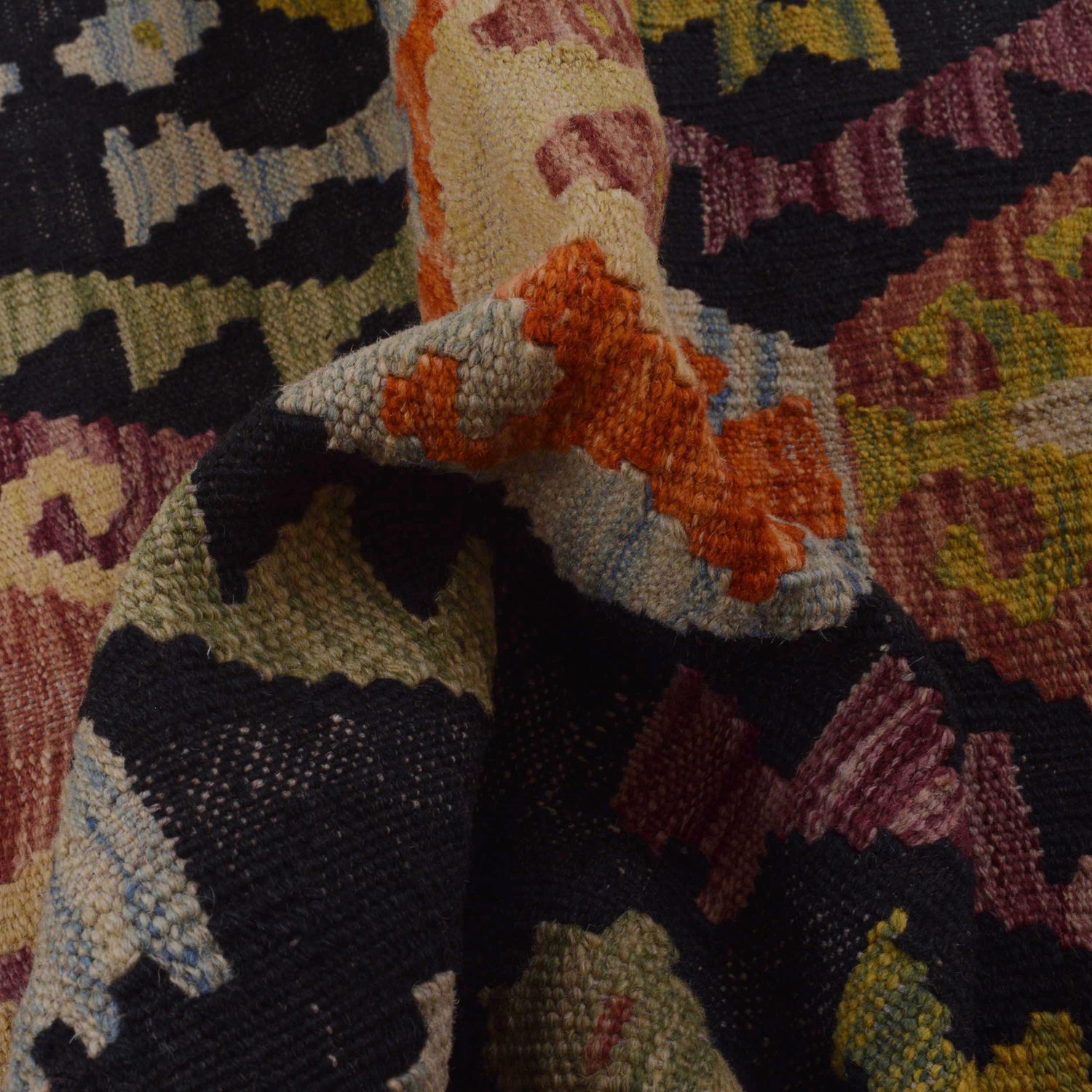 Handmade Vegetable Kelim 2' 9" x 4' 3" (ft) - No. P36252