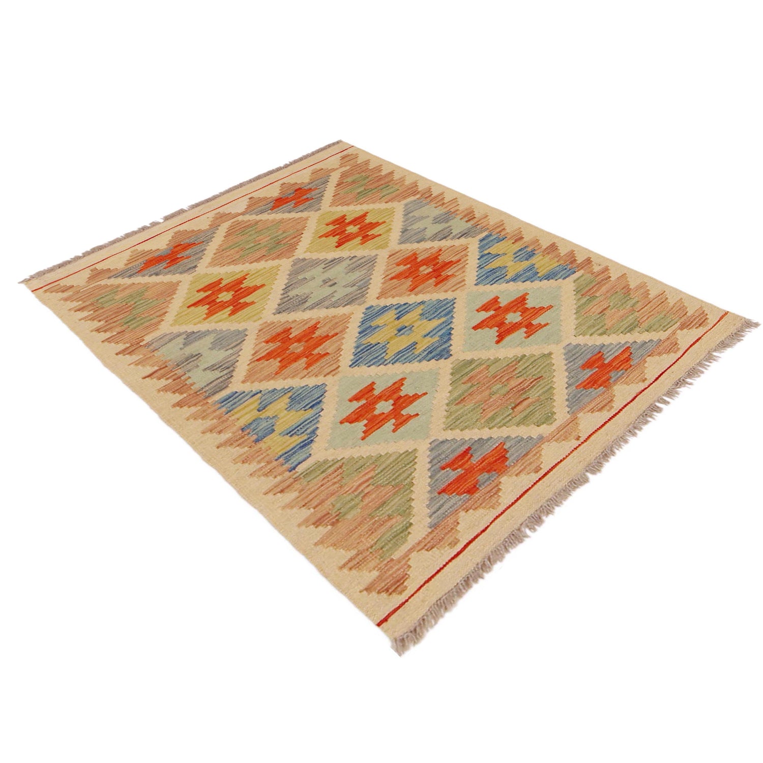 Handmade Vegetable Kilim 2' 7" x 3' 8" (ft) - No. P36253