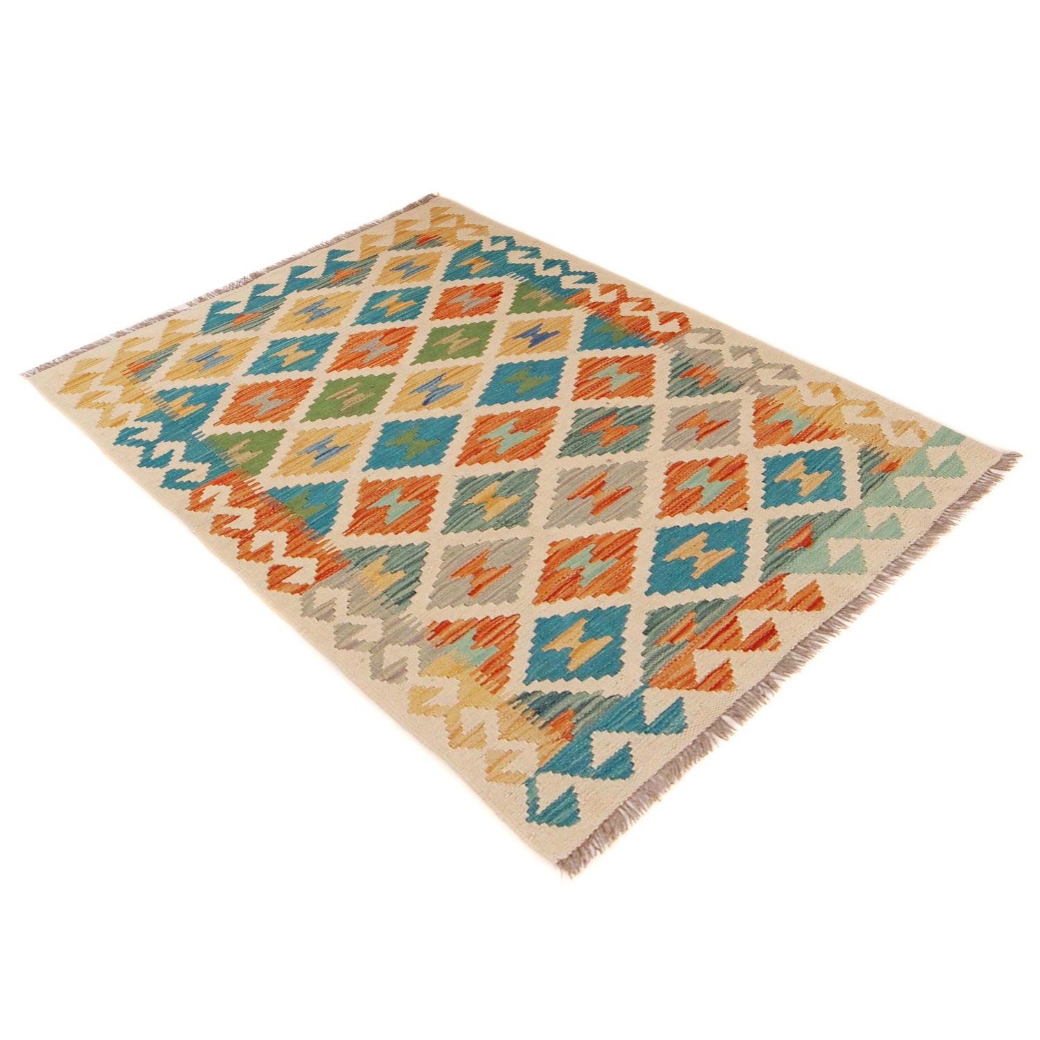 Handmade Vegetable Kelim 2' 6" x 3' 11" (ft) - No. P36254