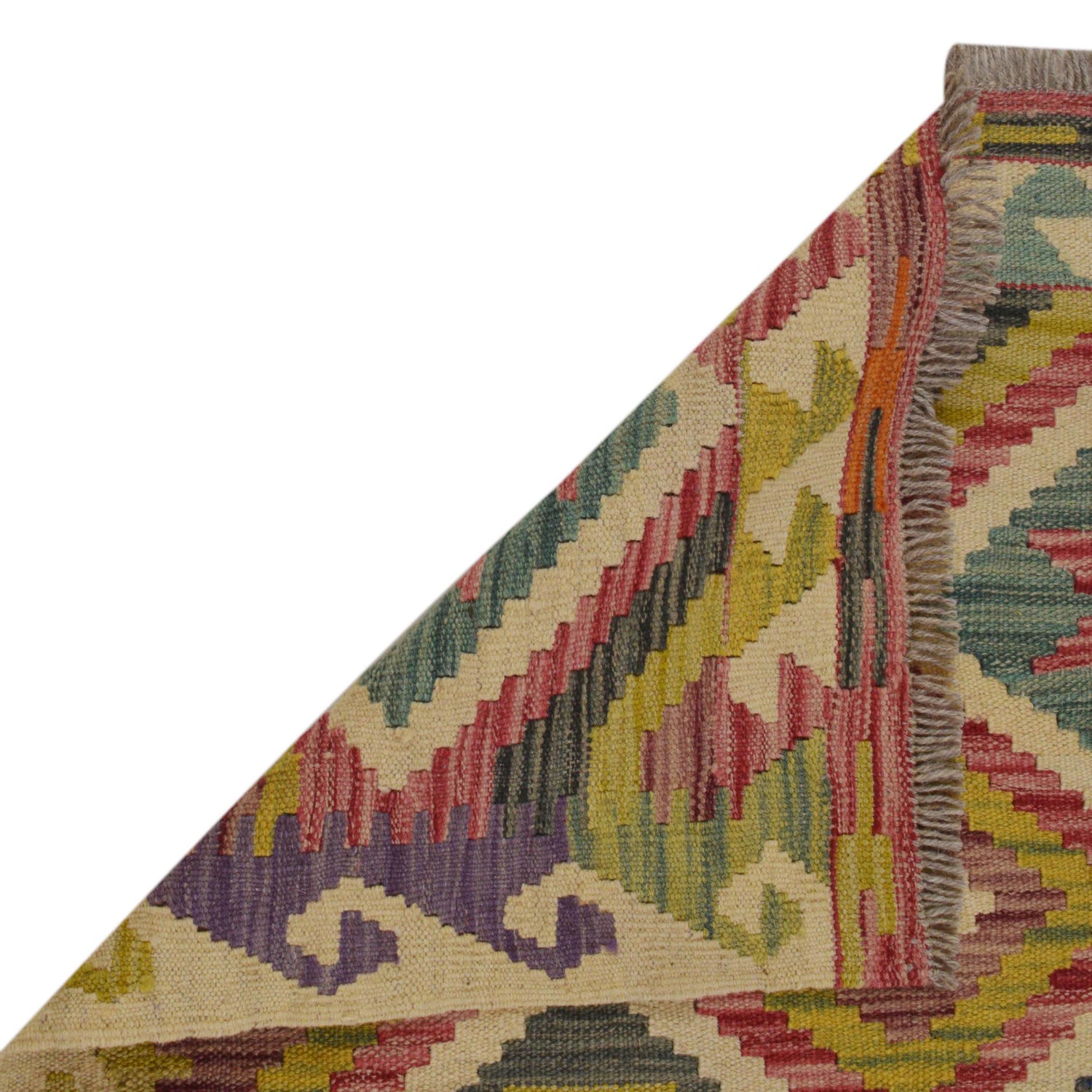 Handmade Vegetable Kilim 2' 9" x 4' 5" (ft) - No. P36255