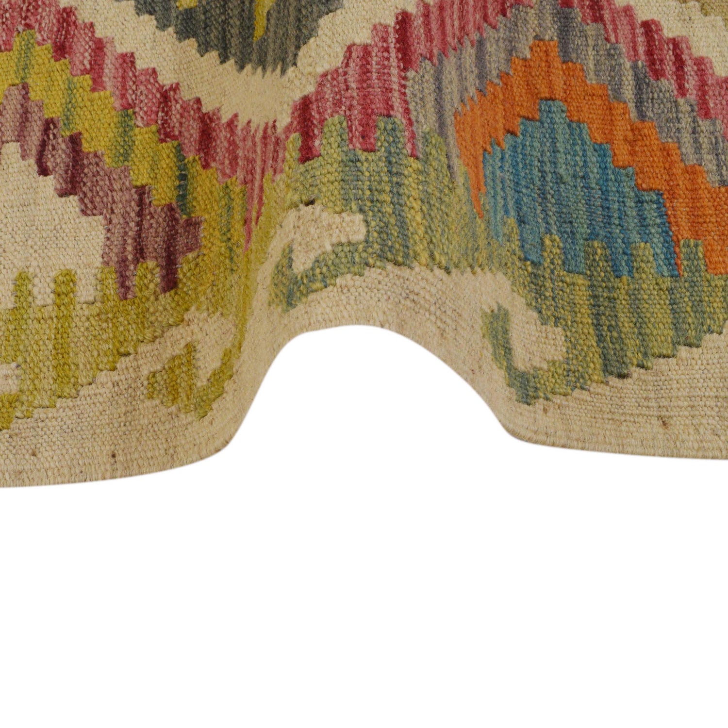 Handmade Vegetable Kilim 2' 9" x 4' 5" (ft) - No. P36255