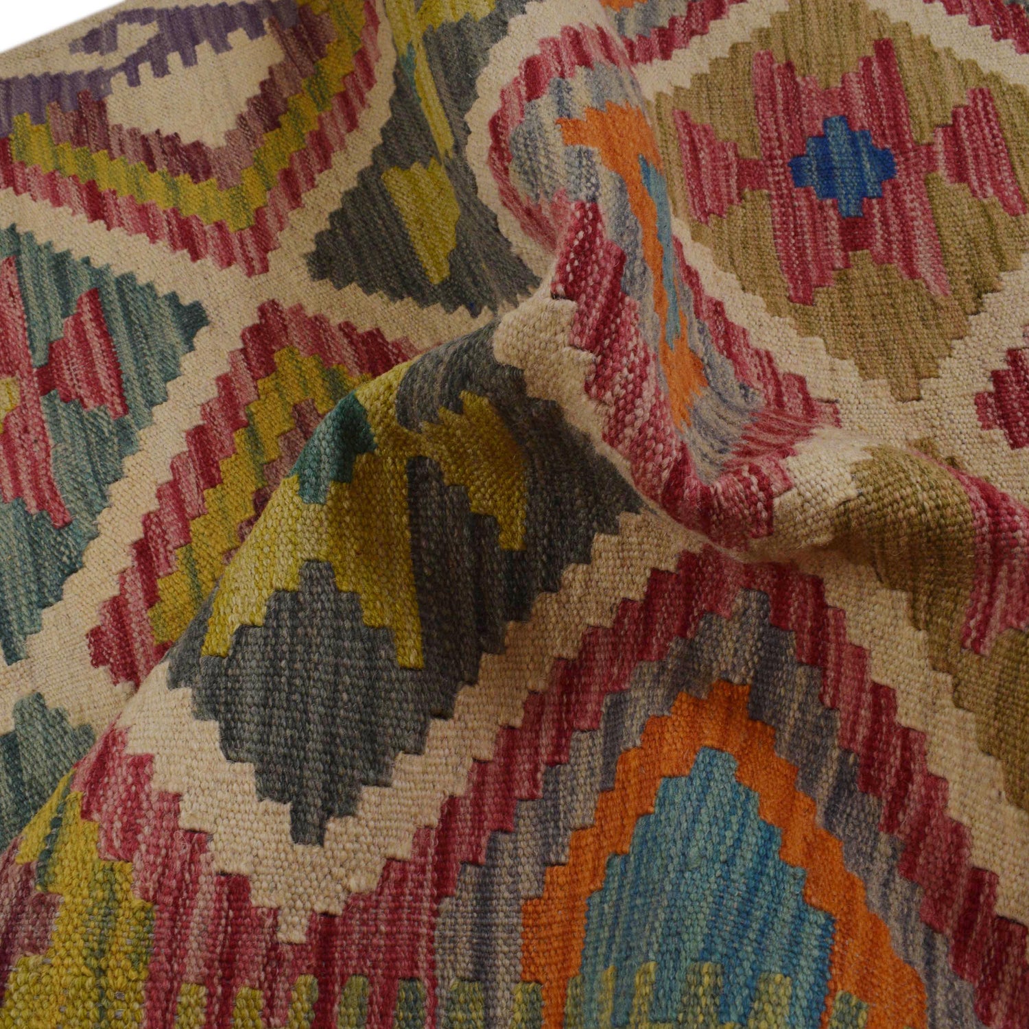 Handmade Vegetable Kilim 2' 9" x 4' 5" (ft) - No. P36255