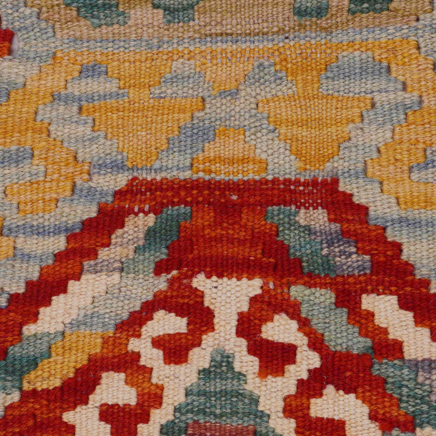 Vegetable Kilim Runner 3' 2" x 9' 4" (ft) - No. P36258