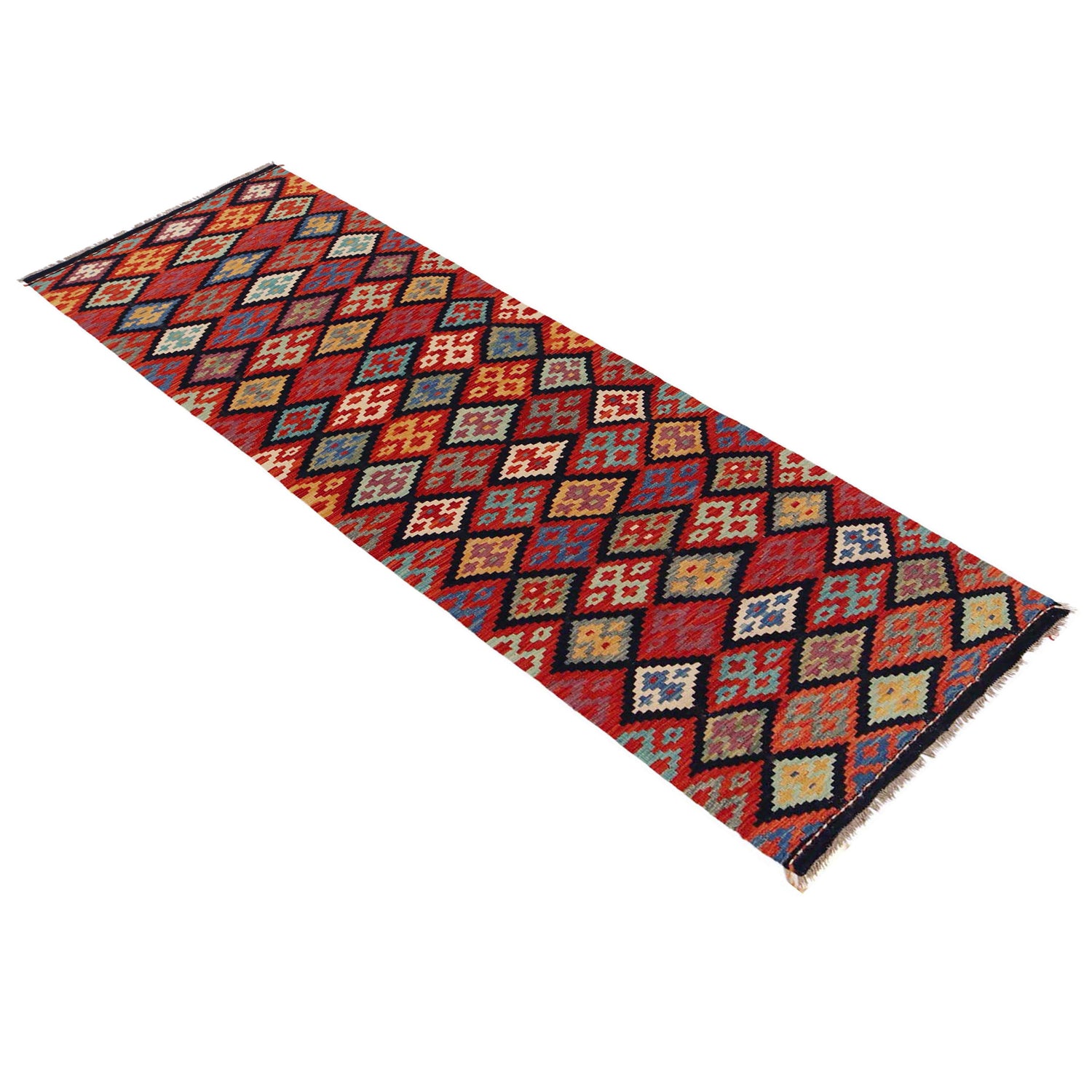Vegetable Kelim Runner 2' 9" x 10' 1" (ft) - No. P36259