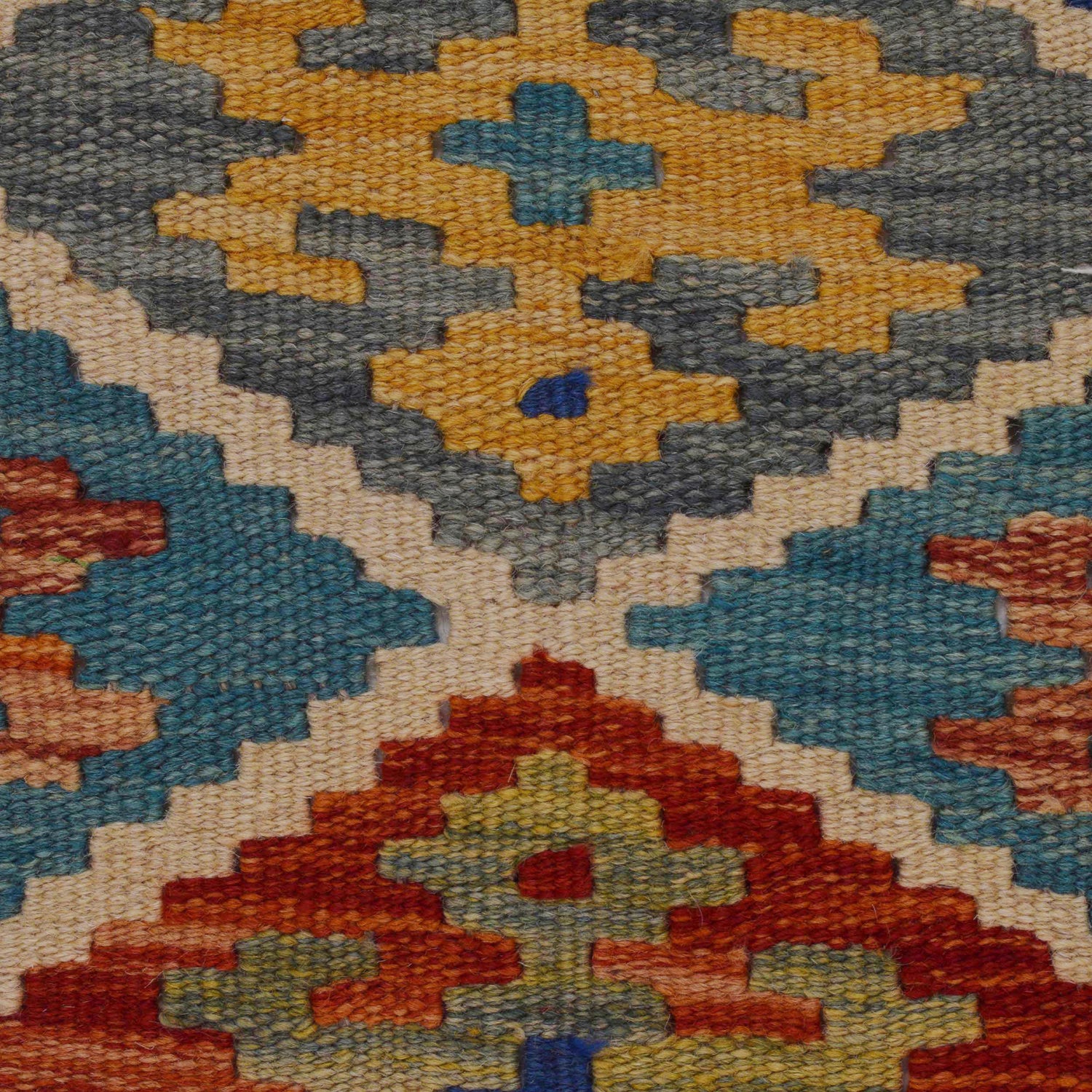 Handmade Vegetable Kilim 3' 5" x 4' 11" (ft) - No. P36262