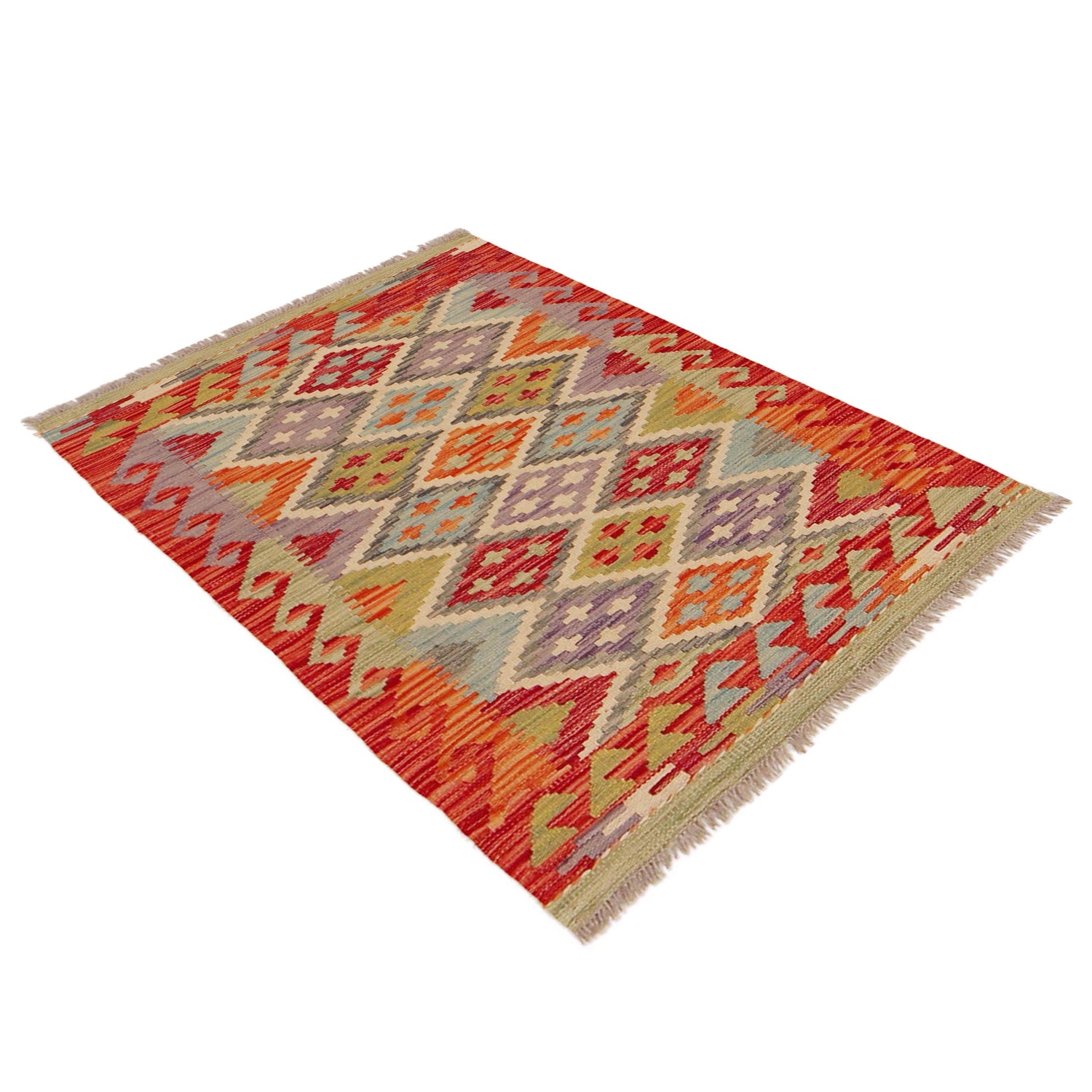 Handmade Vegetable Kilim 2' 6" x 3' 11" (ft) - No. P36263