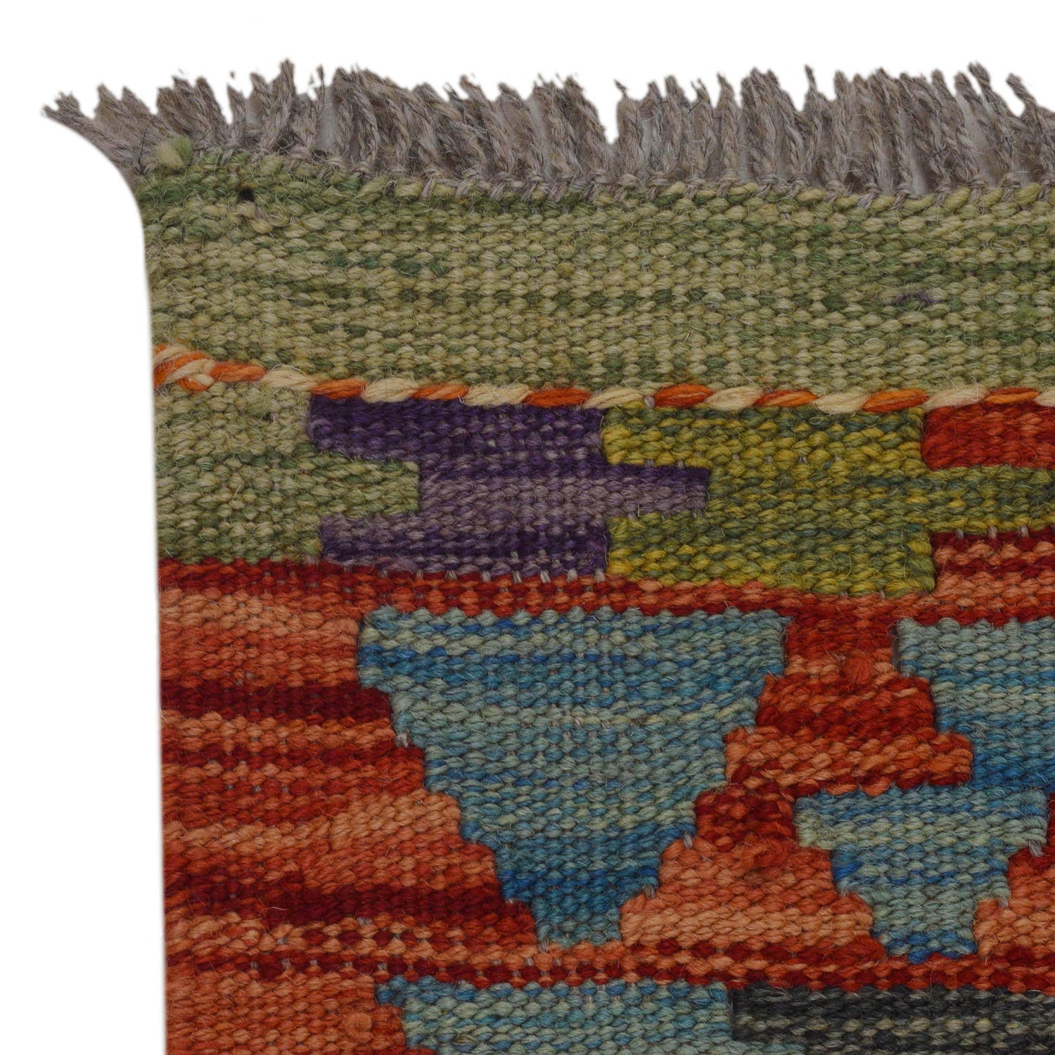Handmade Vegetable Kilim 2' 7" x 3' 11" (ft) - No. P36265