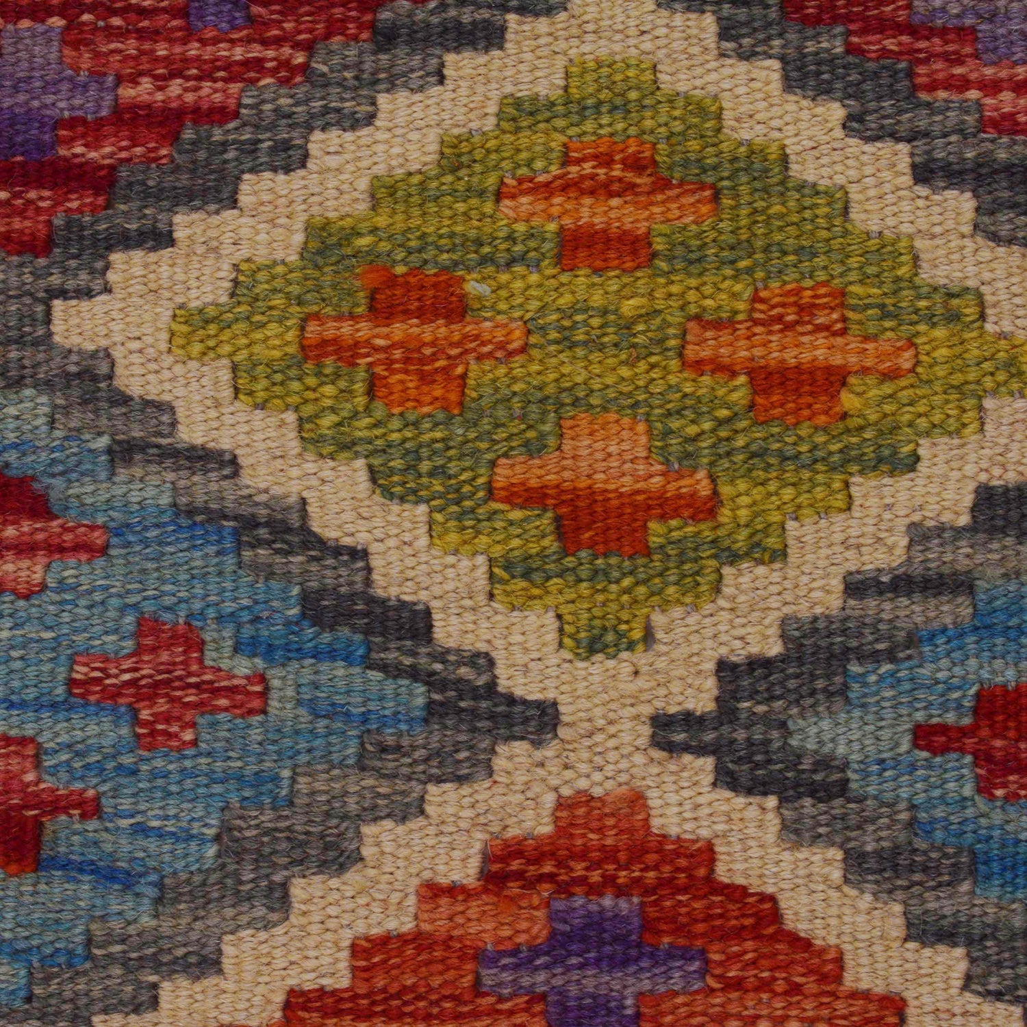 Handmade Vegetable Kilim 2' 7" x 3' 11" (ft) - No. P36265