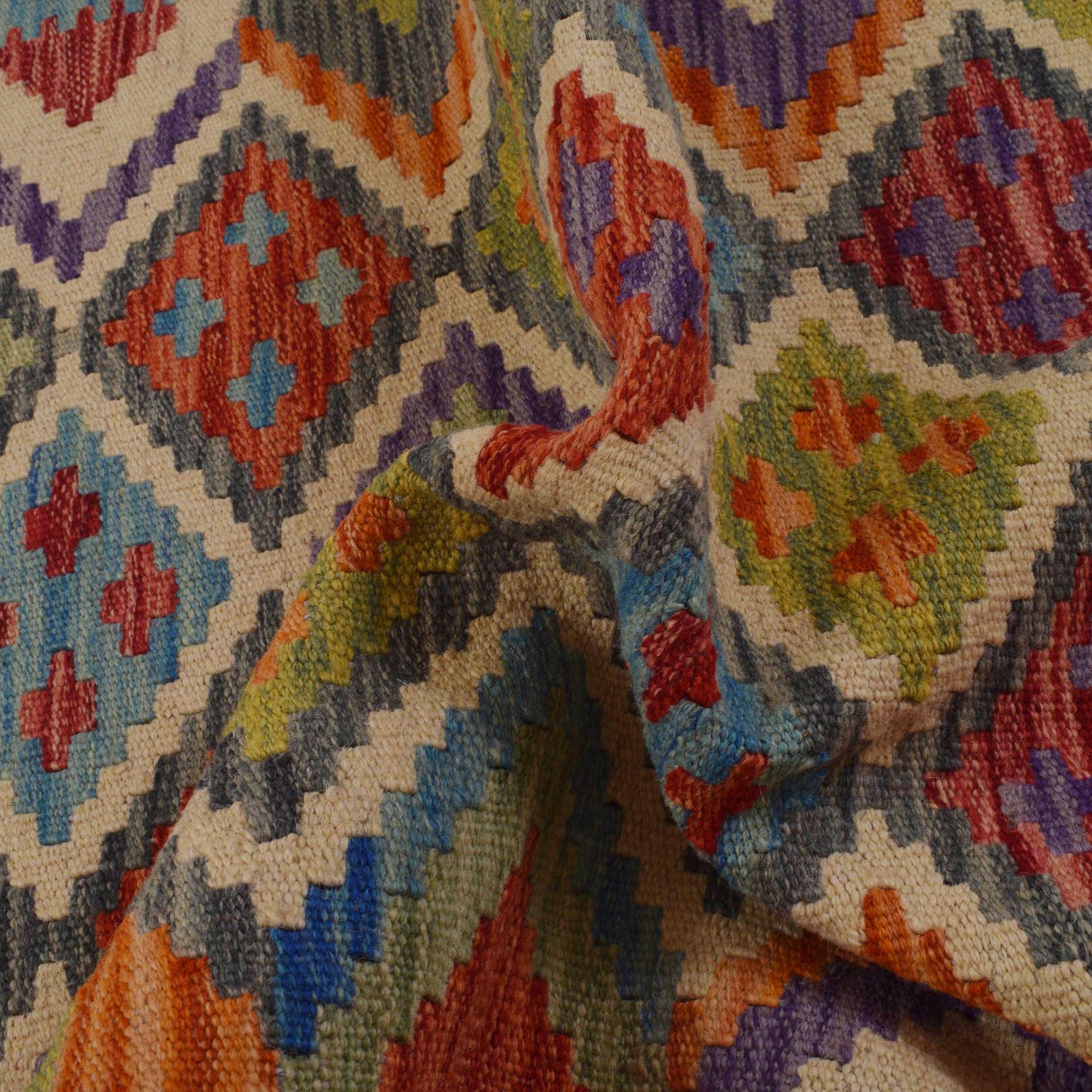 Handmade Vegetable Kilim 2' 7" x 3' 11" (ft) - No. P36265
