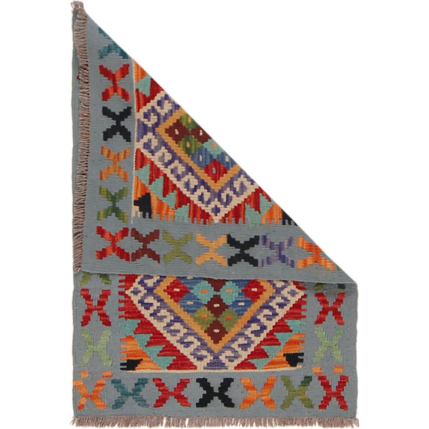 Handmade Vegetable Kelim 1' 10" x 2' 9" (ft) - No. P36281