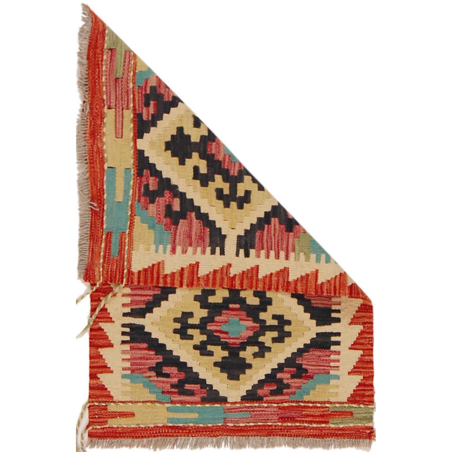 Handmade Vegetable Kilim 1' 11" x 2' 11" (ft) - No. P36282