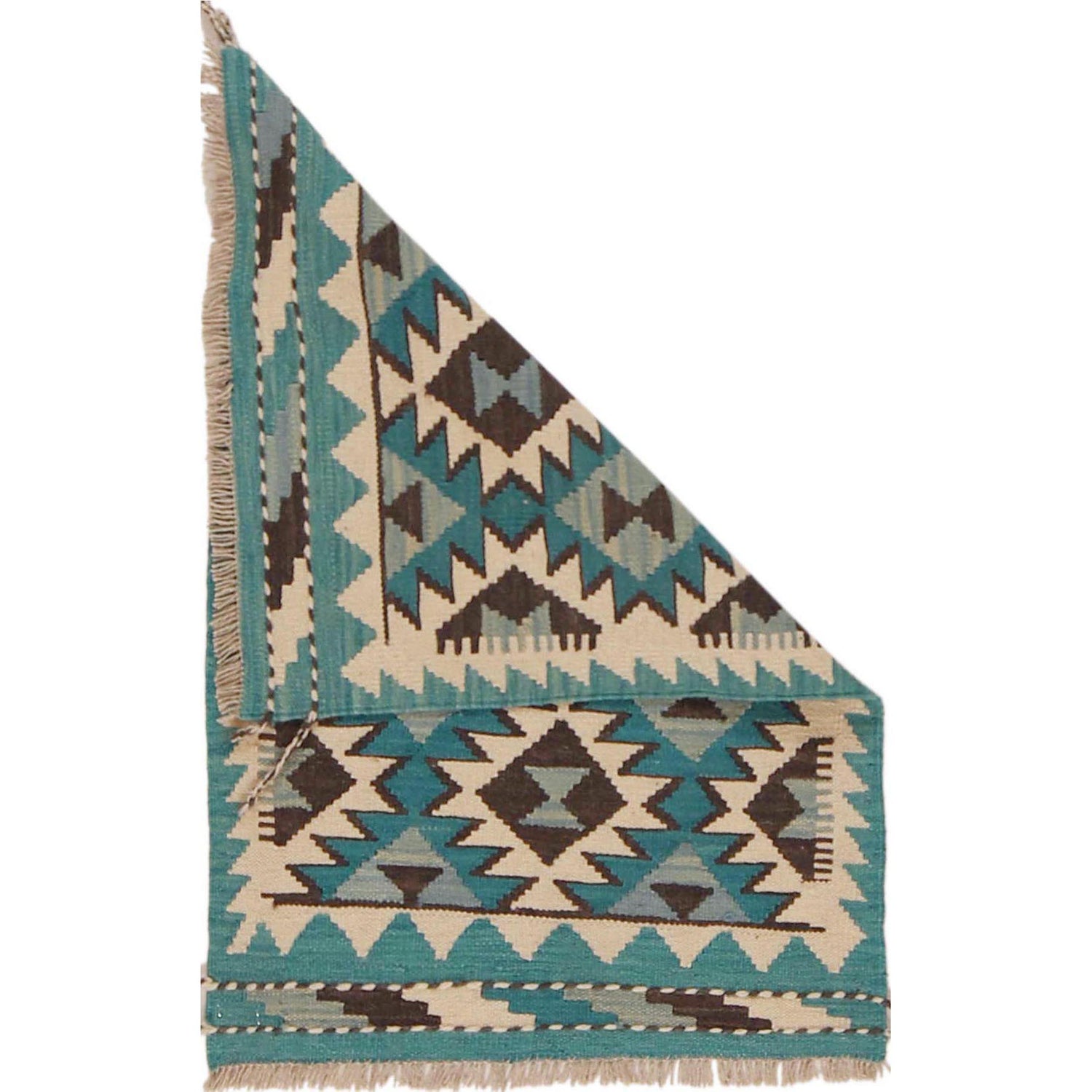 Handmade Vegetable Kelim 2' 1" x 3' 1" (ft) - No. P36295