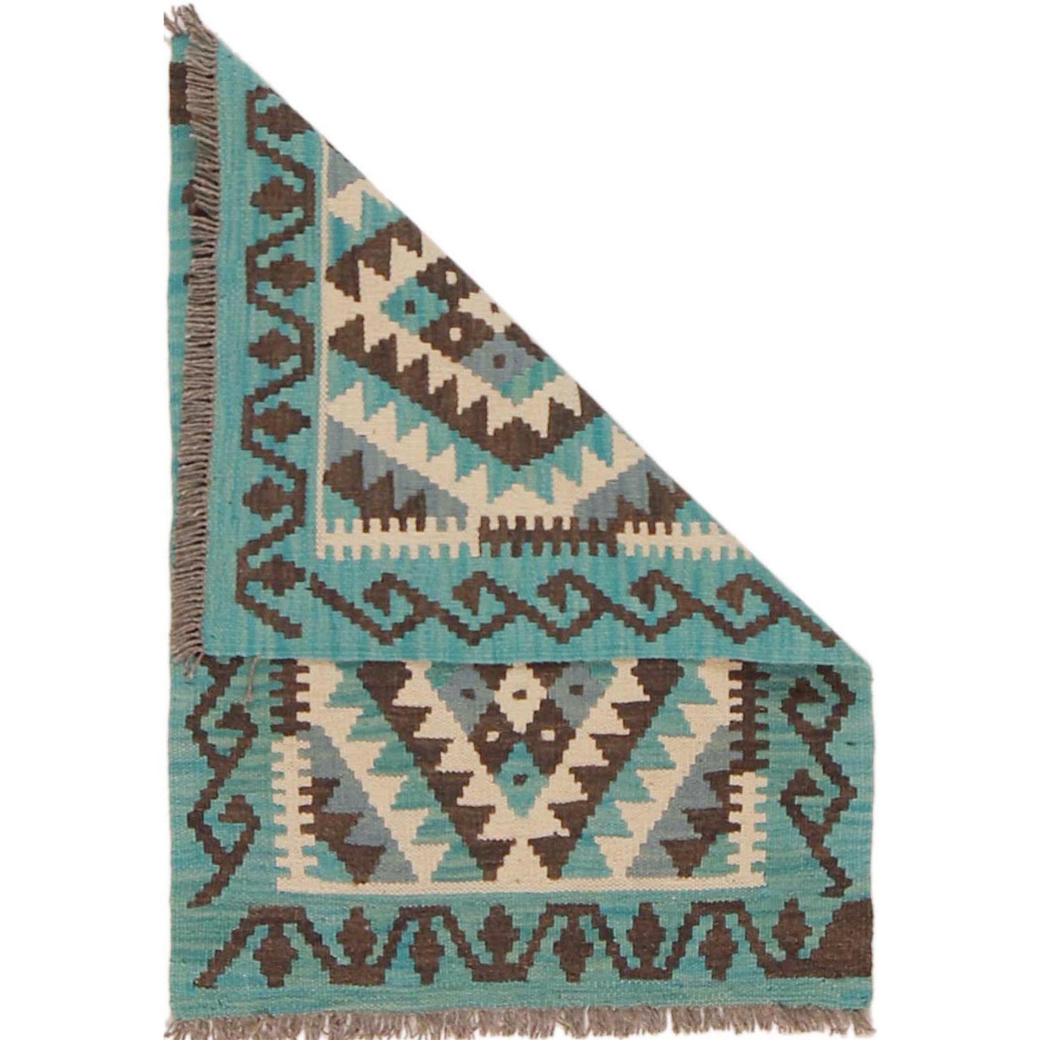 Handmade Vegetable Kilim 2' 0" x 2' 11" (ft) - No. P36296